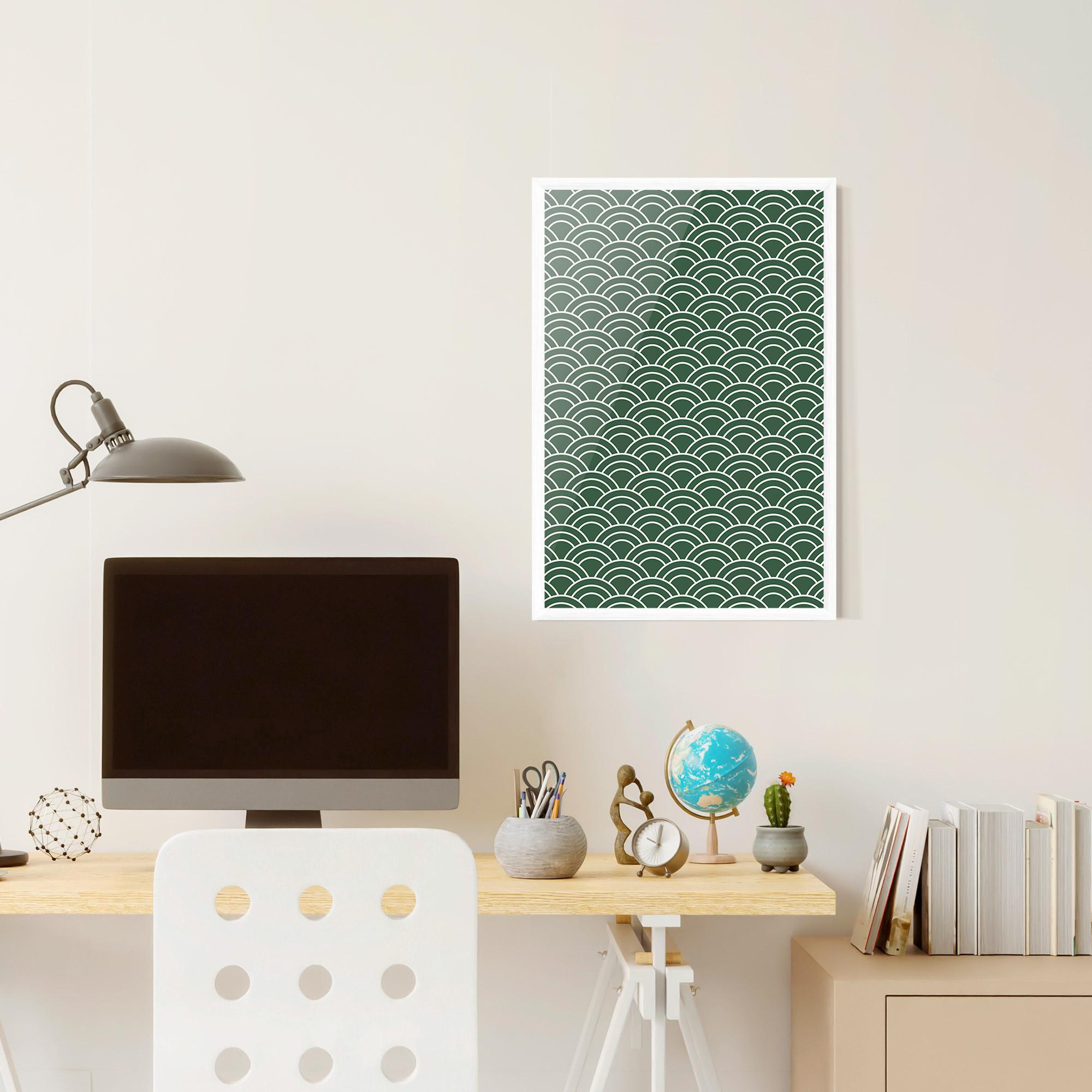 Poster Înrămat Green Semi Circle mockup 6