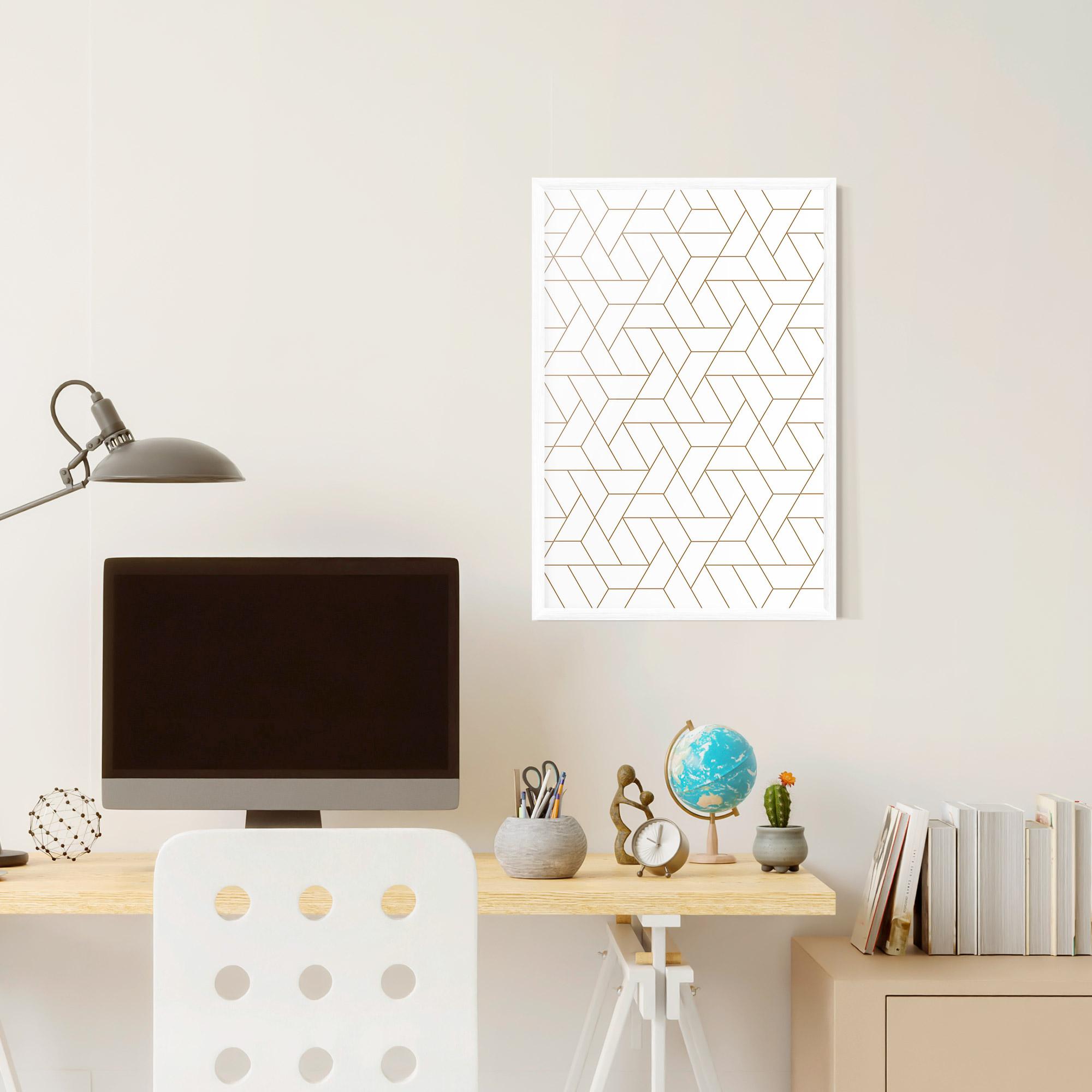 Poster Înrămat Triangular Shape mockup 6