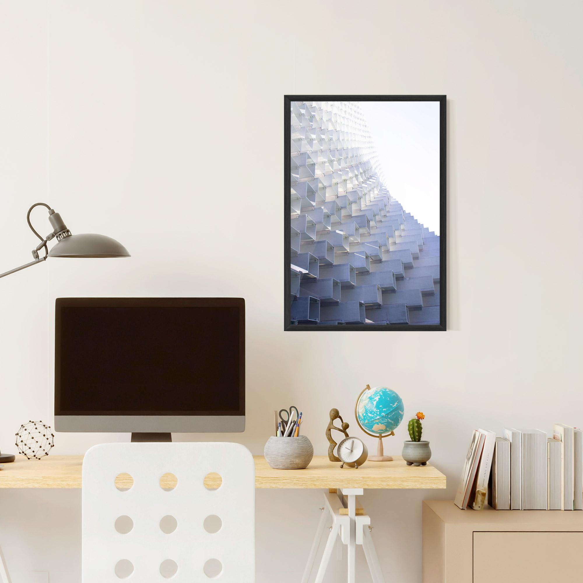 Poster Înrămat 3d White Square mockup 6