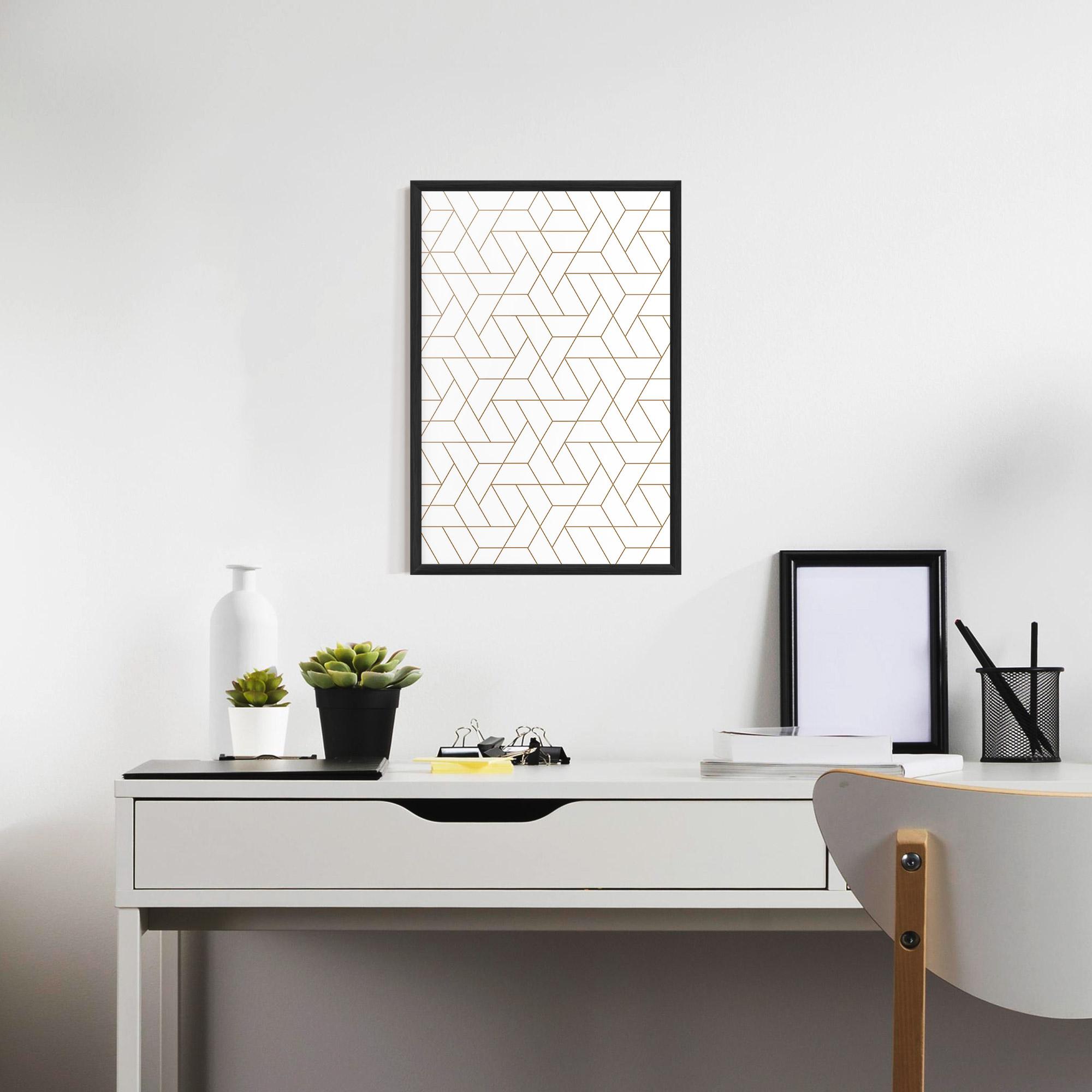 Poster Înrămat Triangular Shape mockup 7