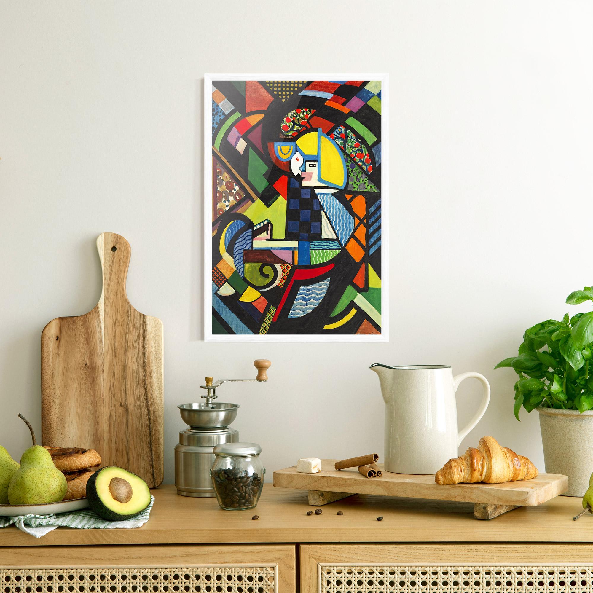 Poster Înrămat Mix Color Shapes mockup 8