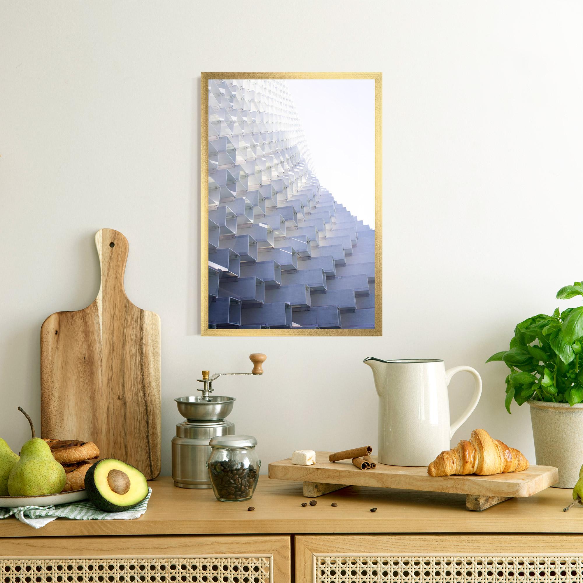 Poster Înrămat 3d White Square mockup 8