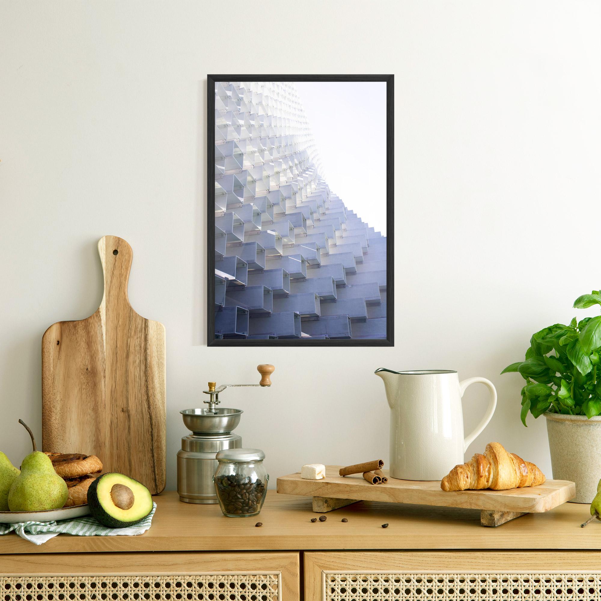 Poster Înrămat 3d White Square mockup 8