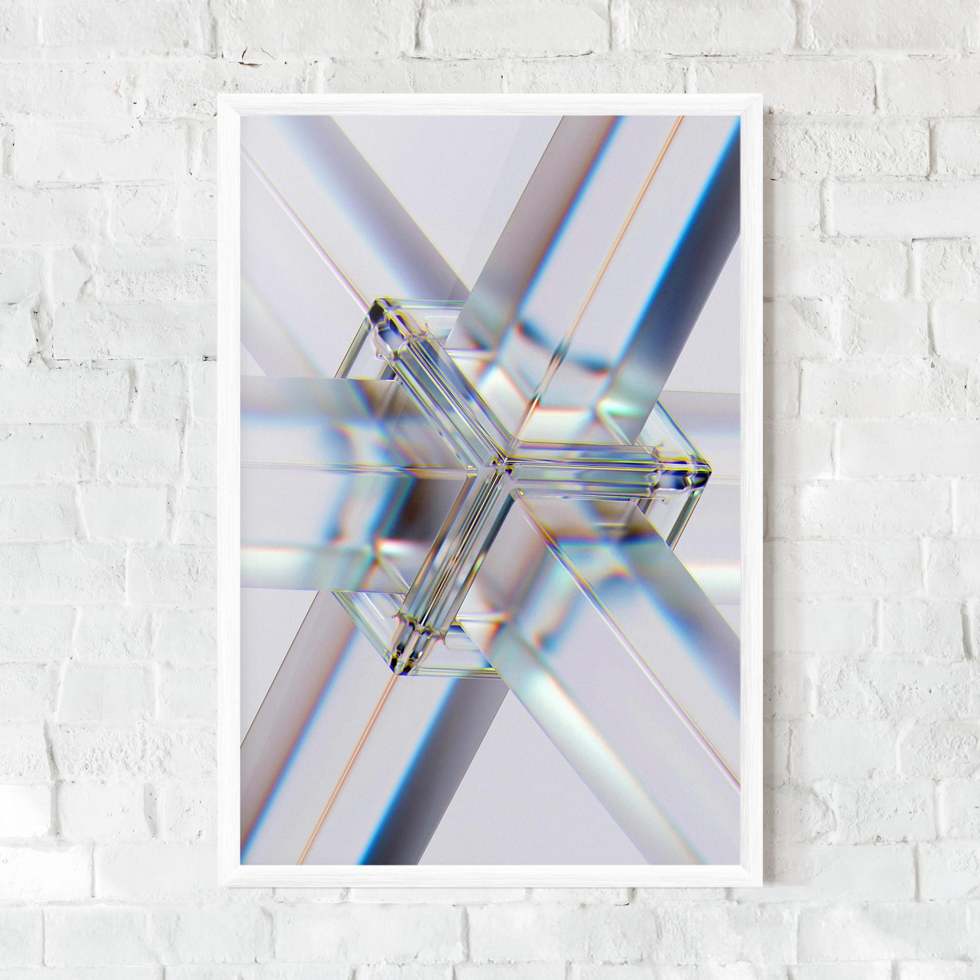 Poster Înrămat Glass Shape mockup 0