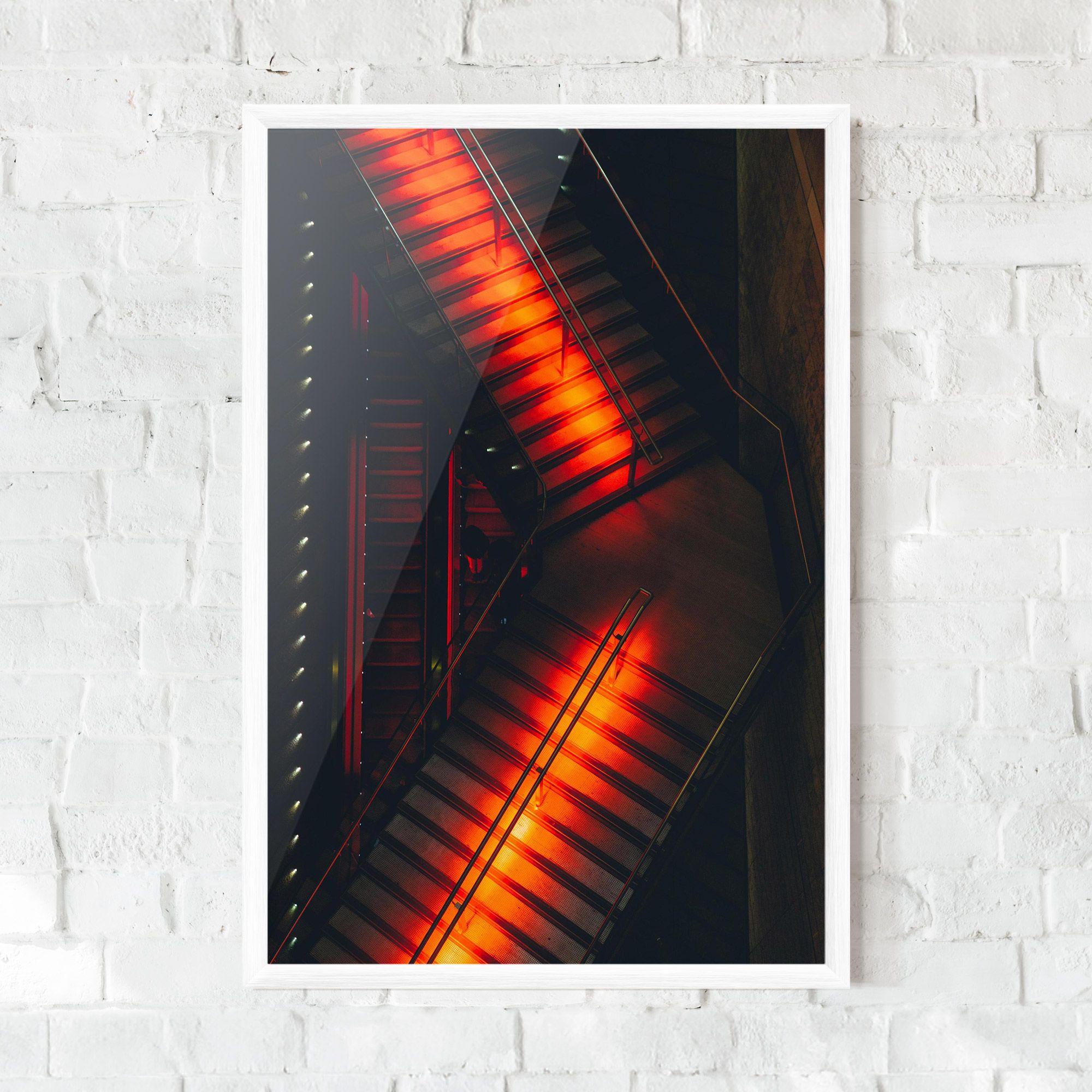 Orange Light Stairs mockup 0