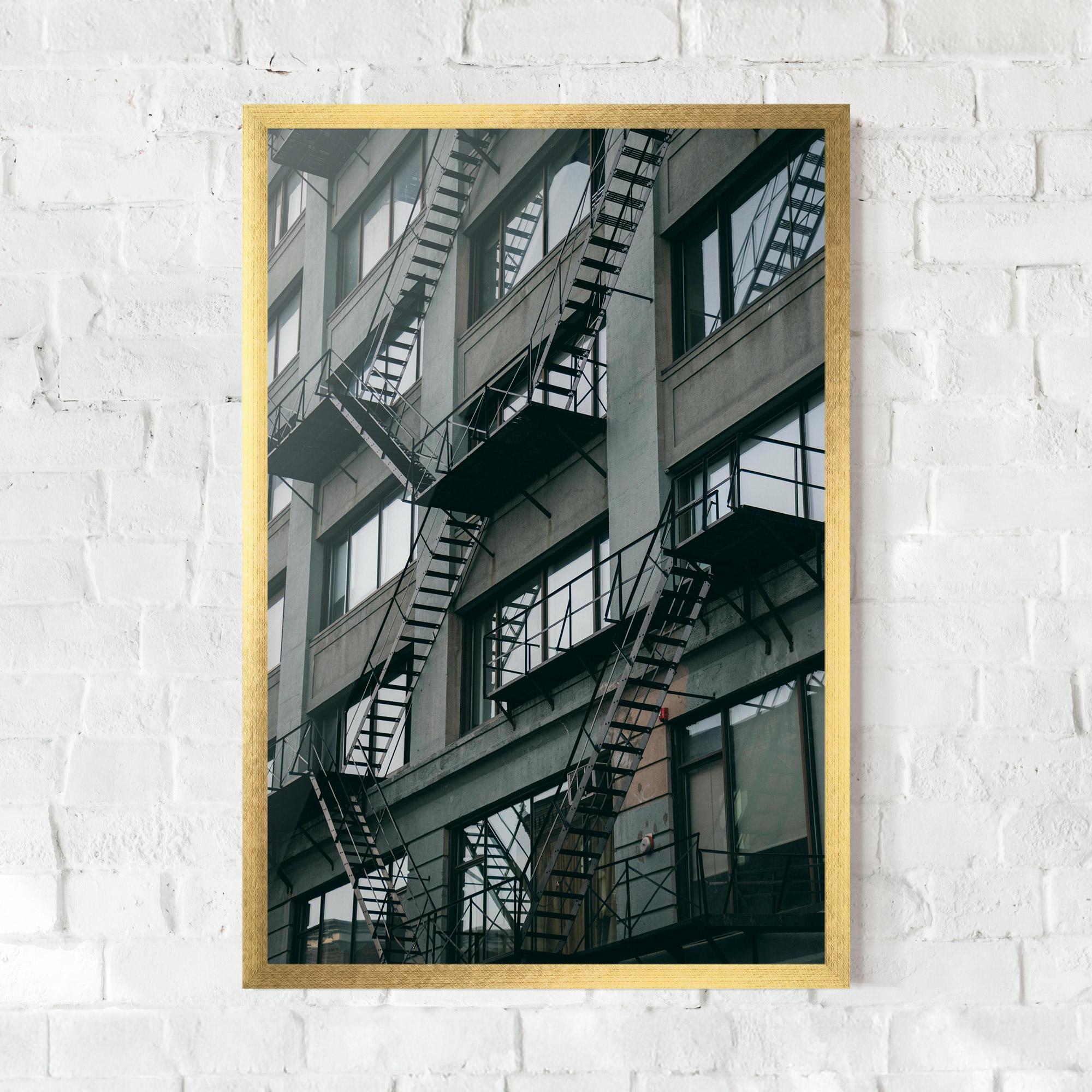 Poster Înrămat Building Stairs mockup 0