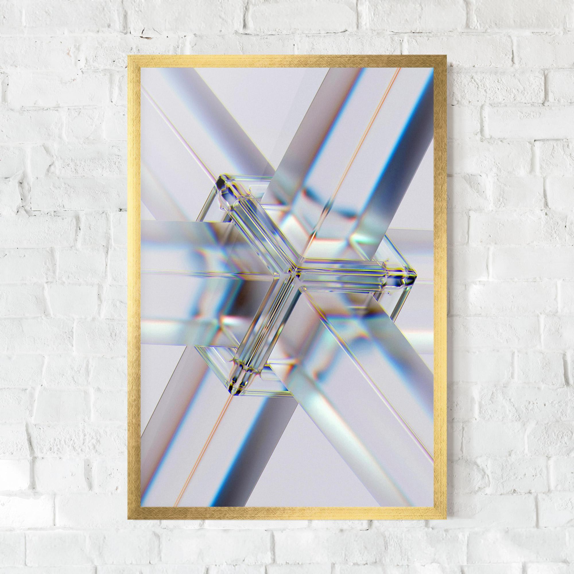 Poster Înrămat Glass Shape mockup 0