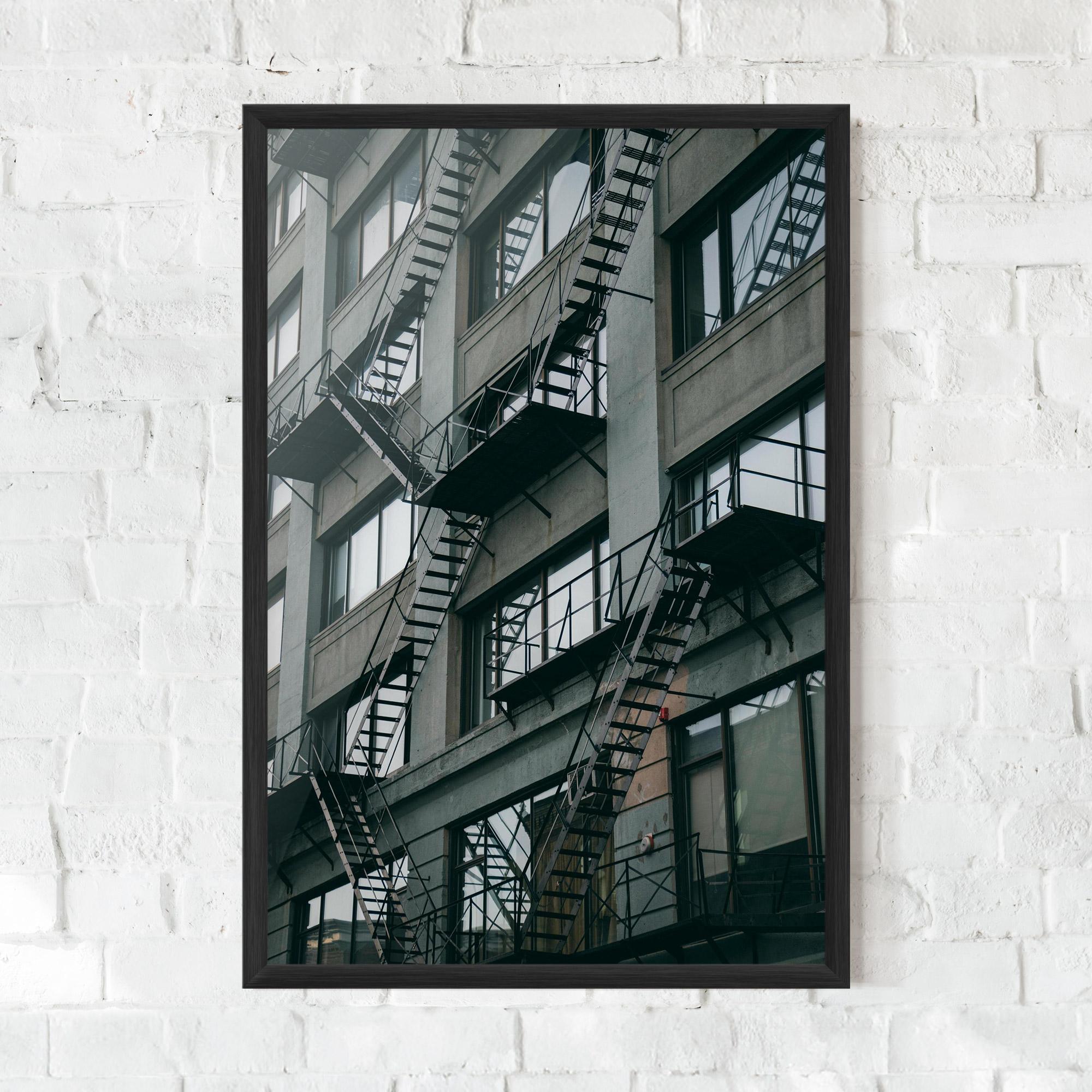 Poster Înrămat Building Stairs mockup 0