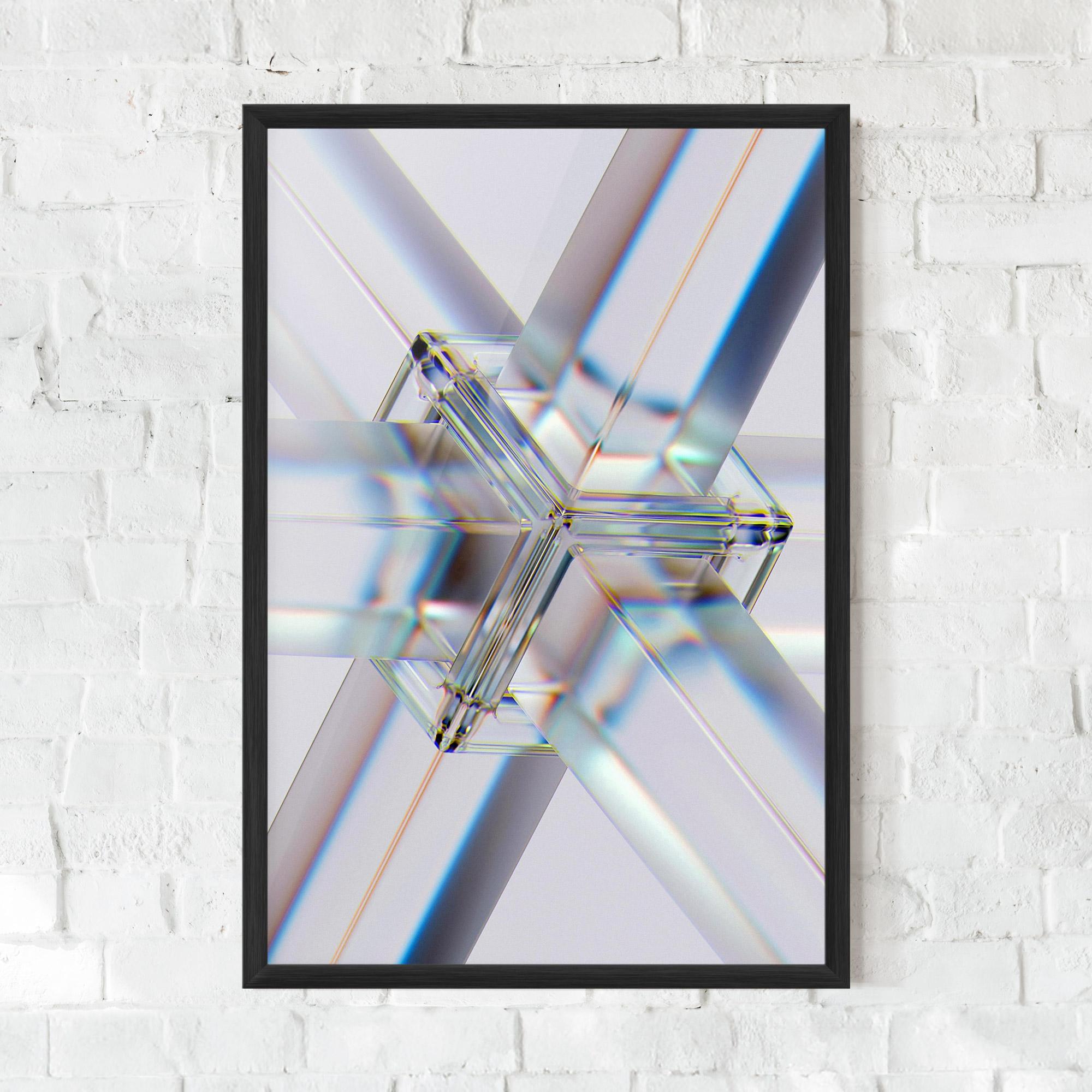 Poster Înrămat Glass Shape mockup 0