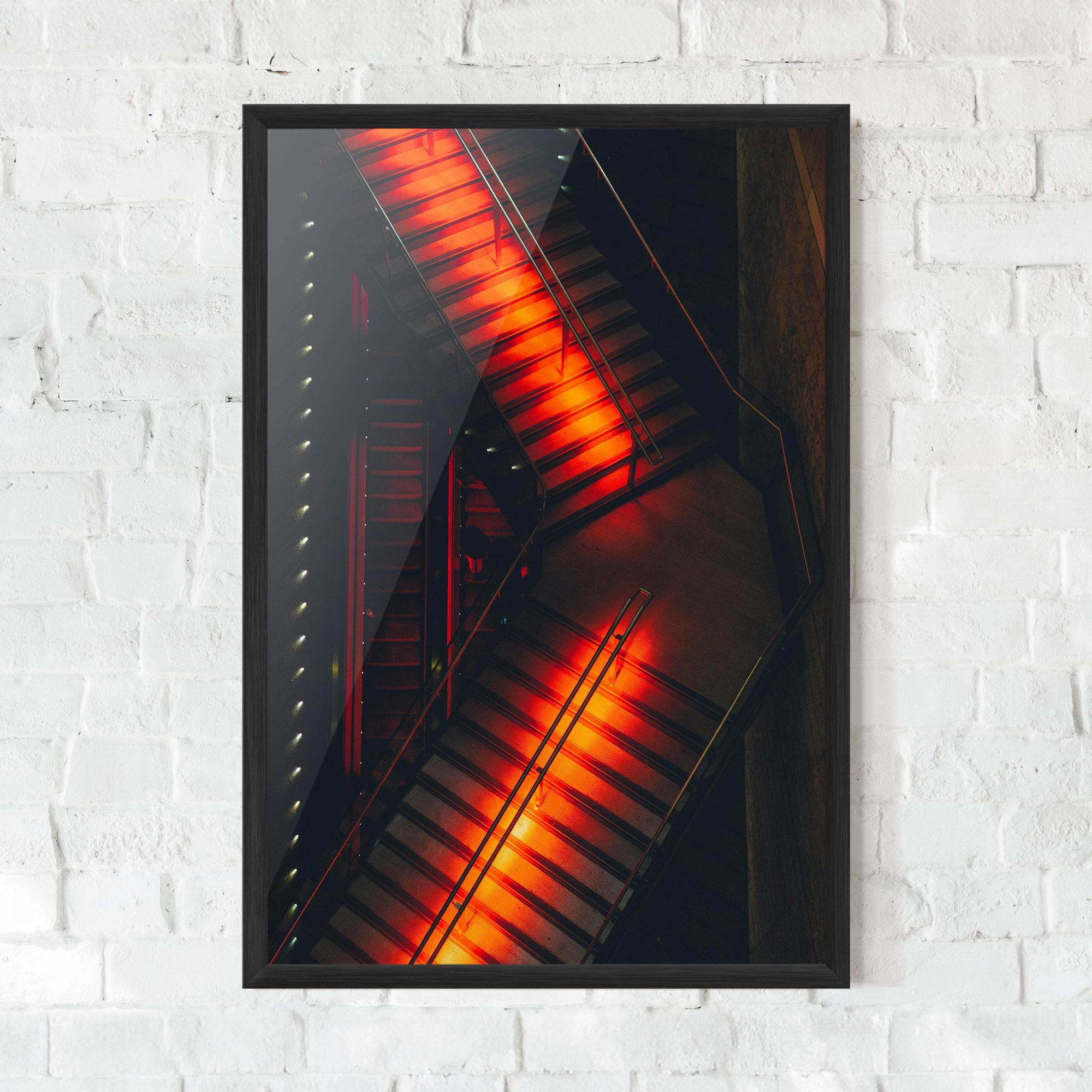 Orange Light Stairs mockup 0