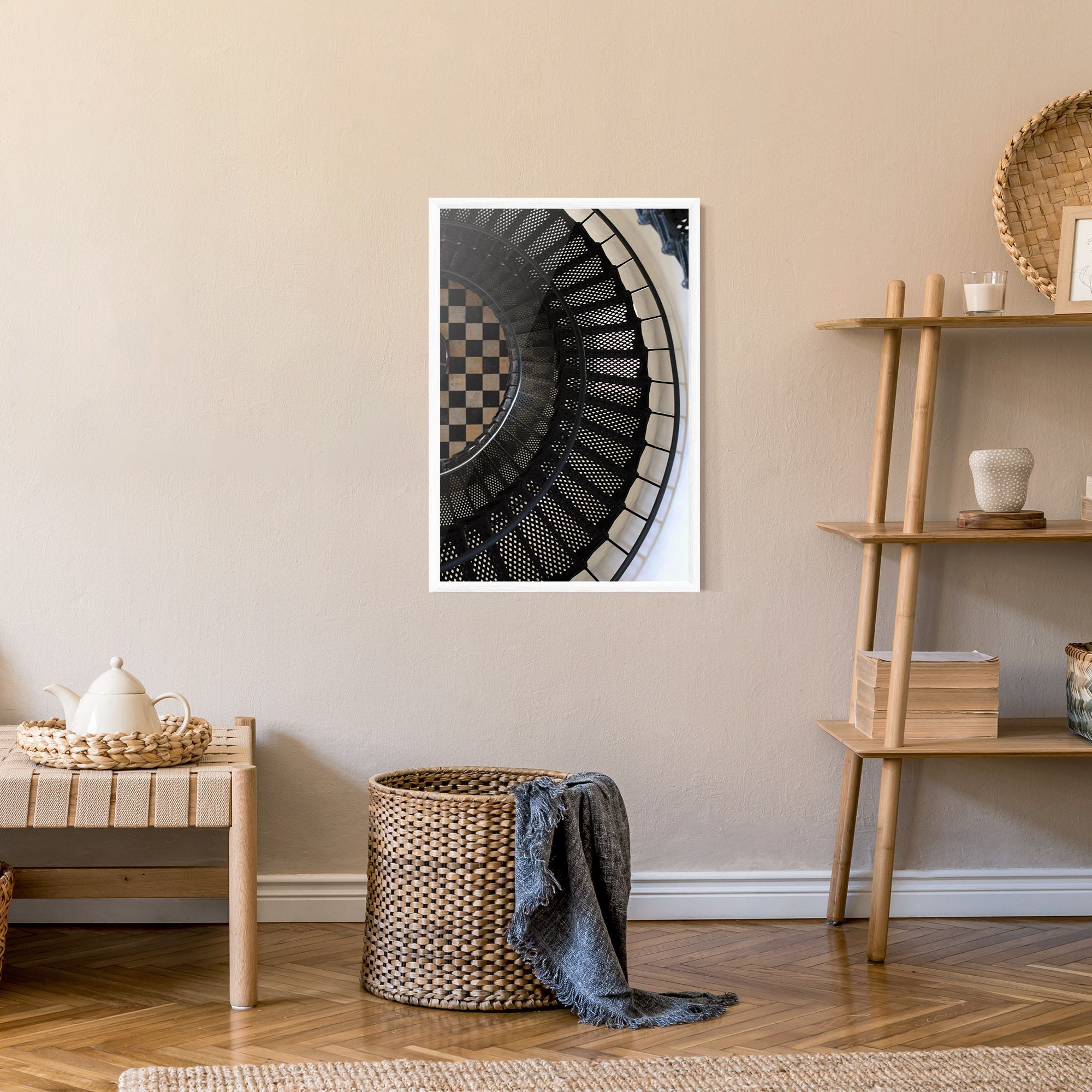 Beautiful Black Stairs mockup 9