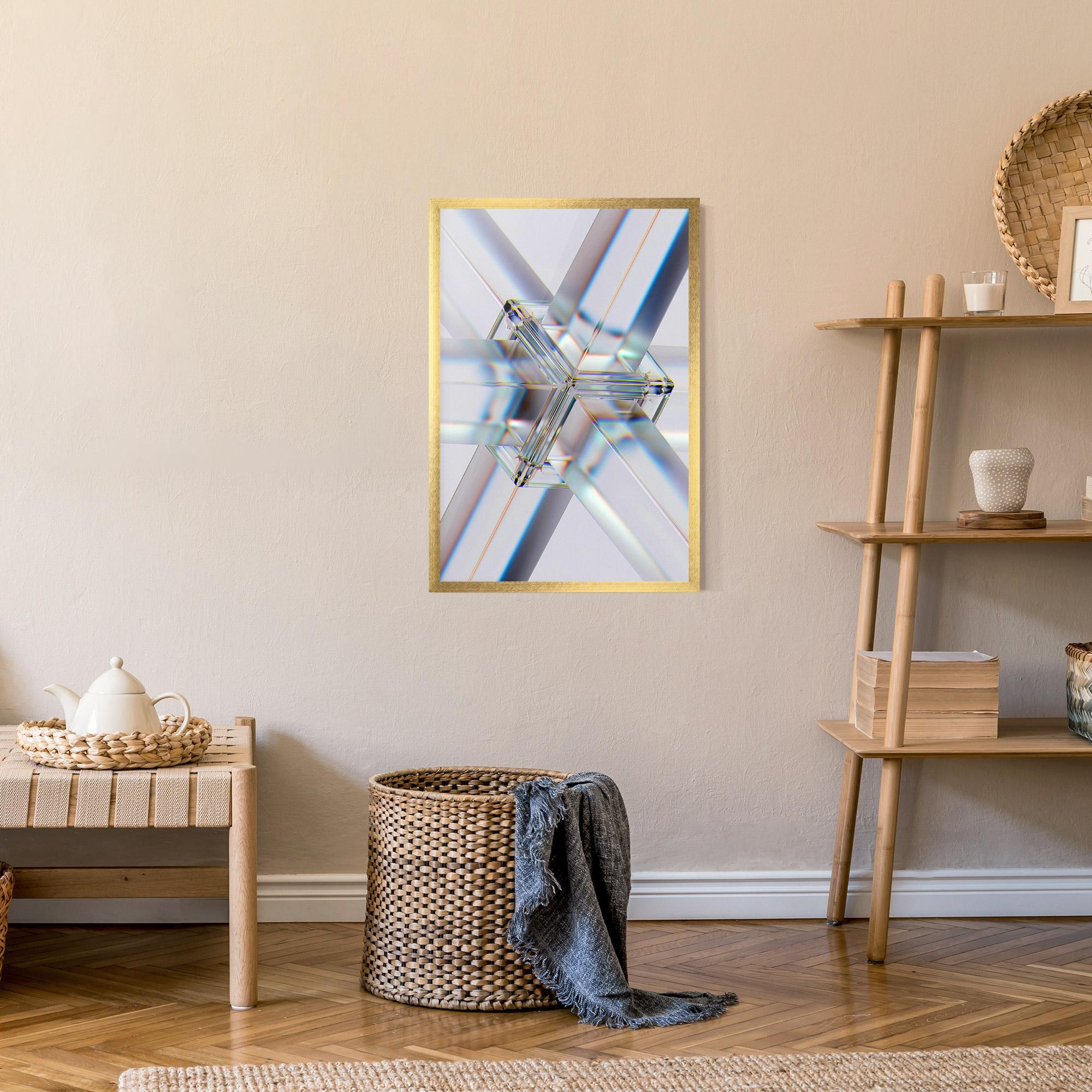 Poster Înrămat Glass Shape mockup 9