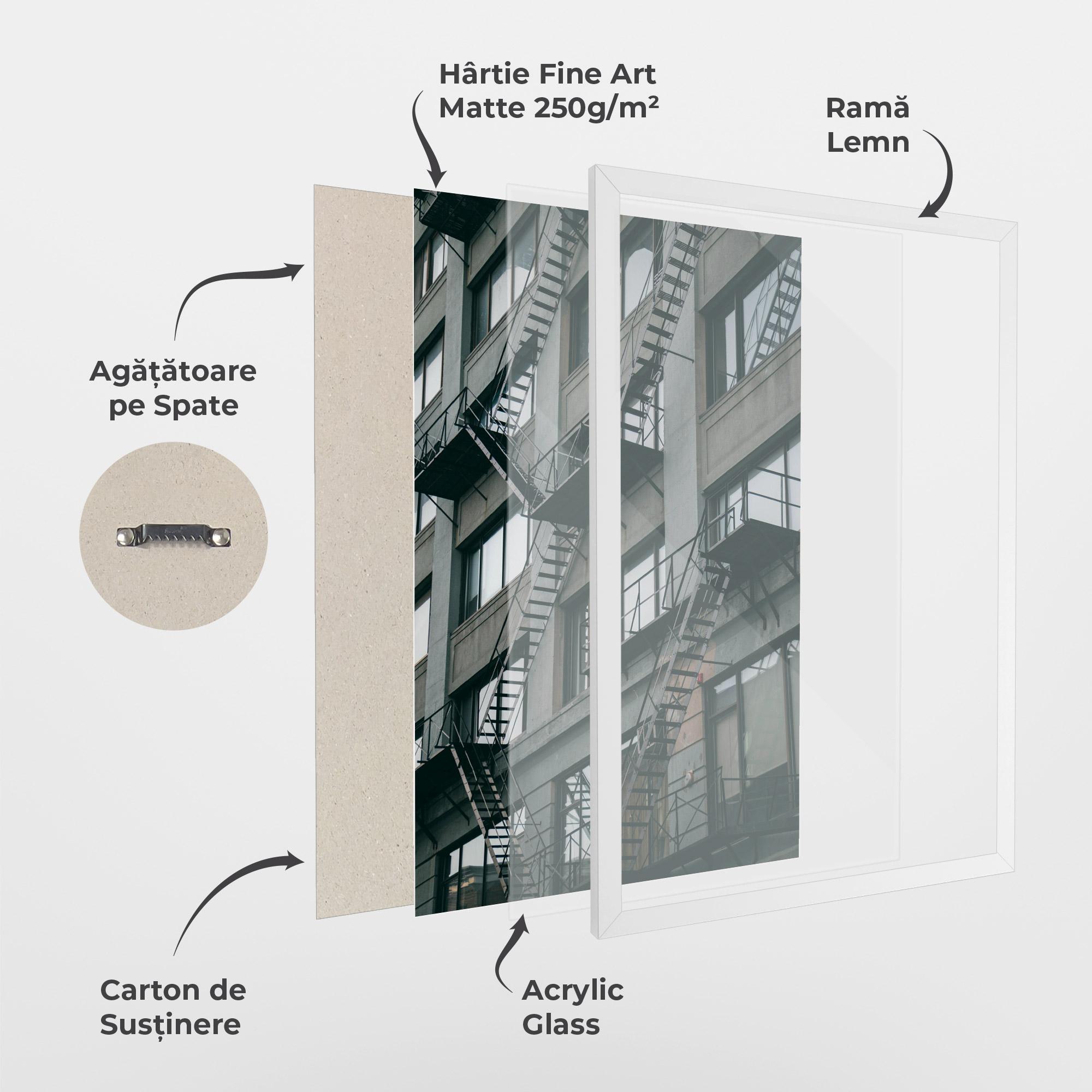 Poster Înrămat Building Stairs mockup 1