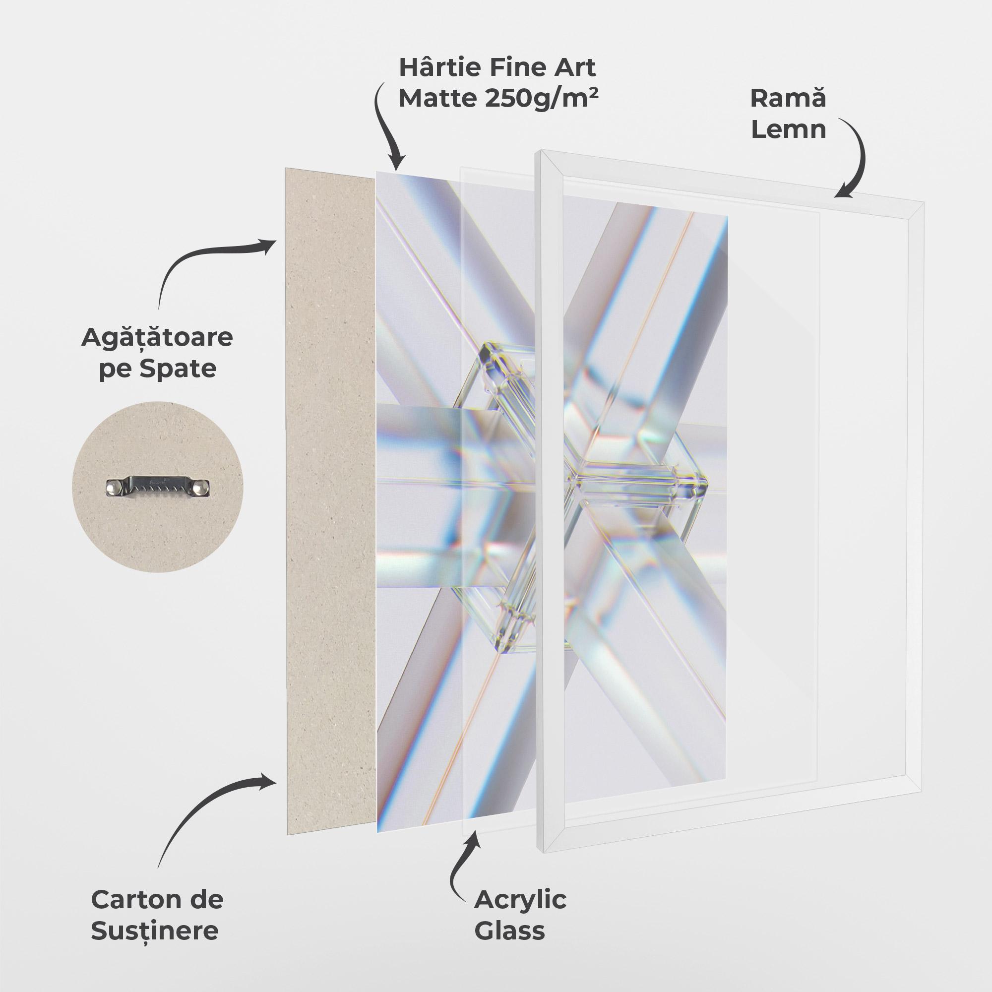 Poster Înrămat Glass Shape mockup 1