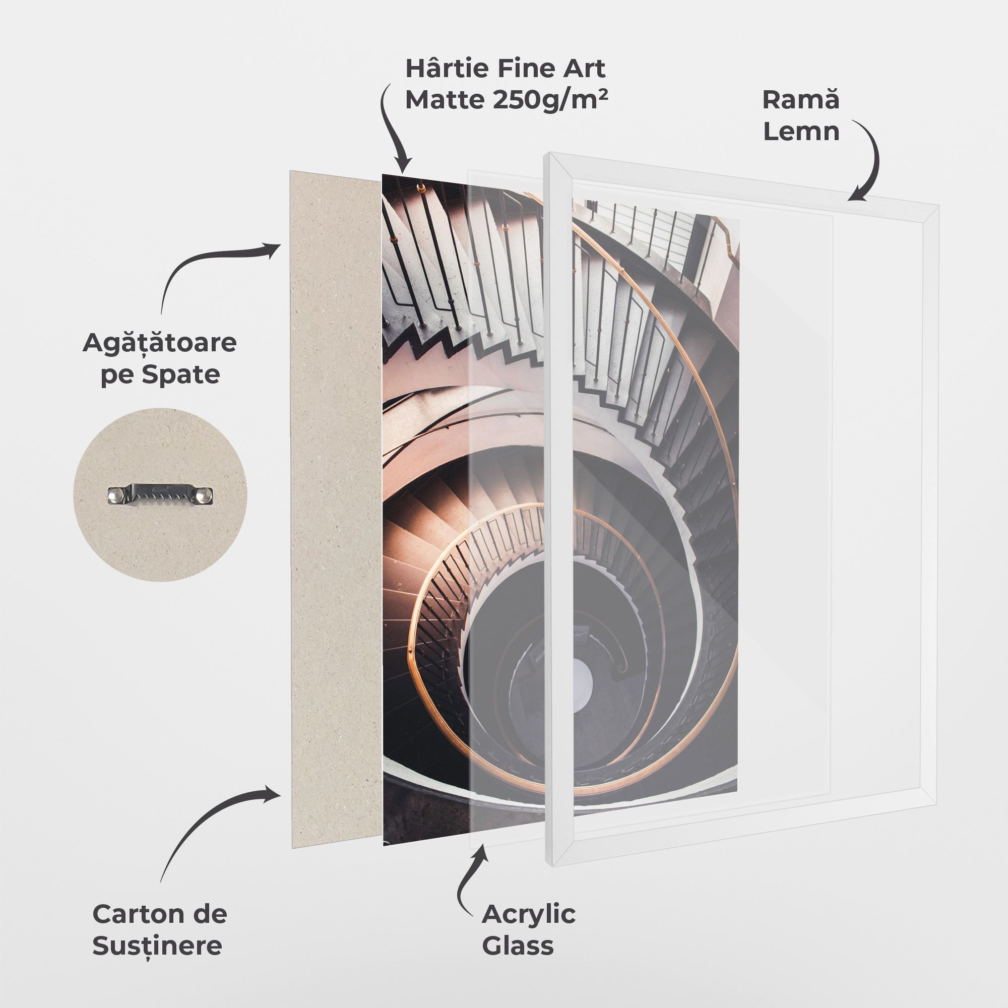 Grey Stairs Spiral mockup 1