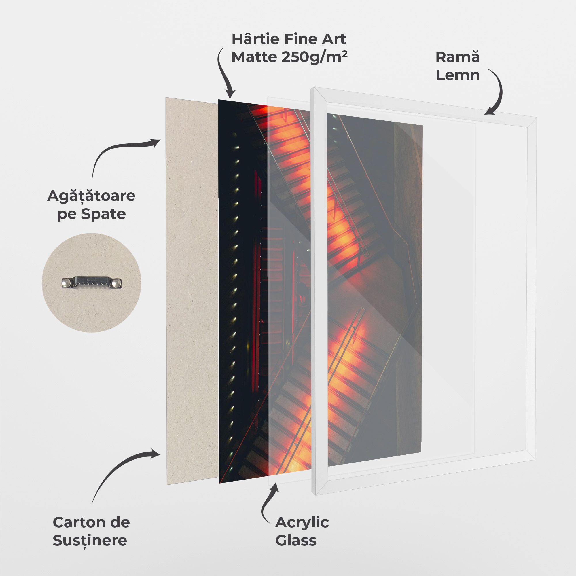 Orange Light Stairs mockup 1