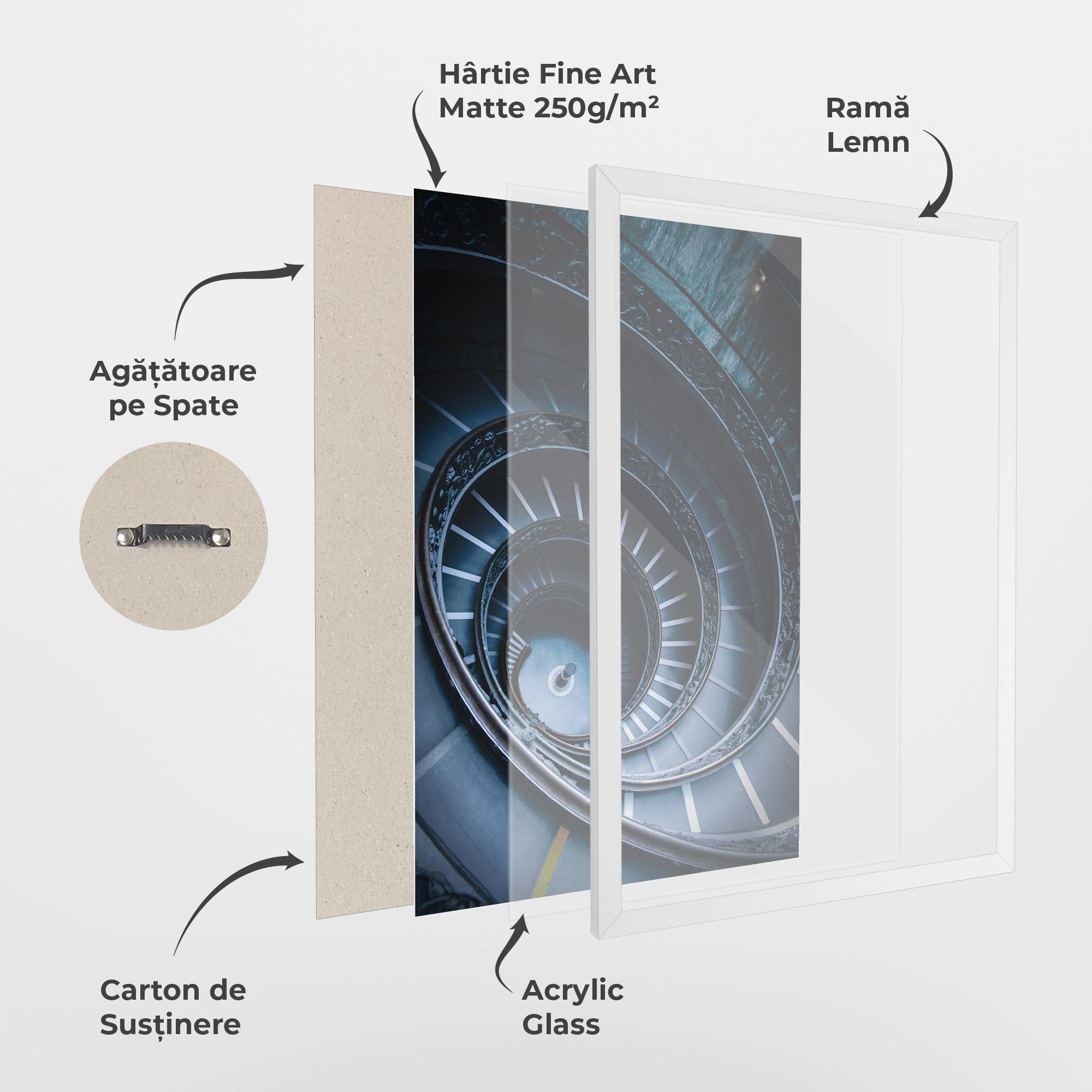 Poster Înrămat Spiral Museum mockup 1