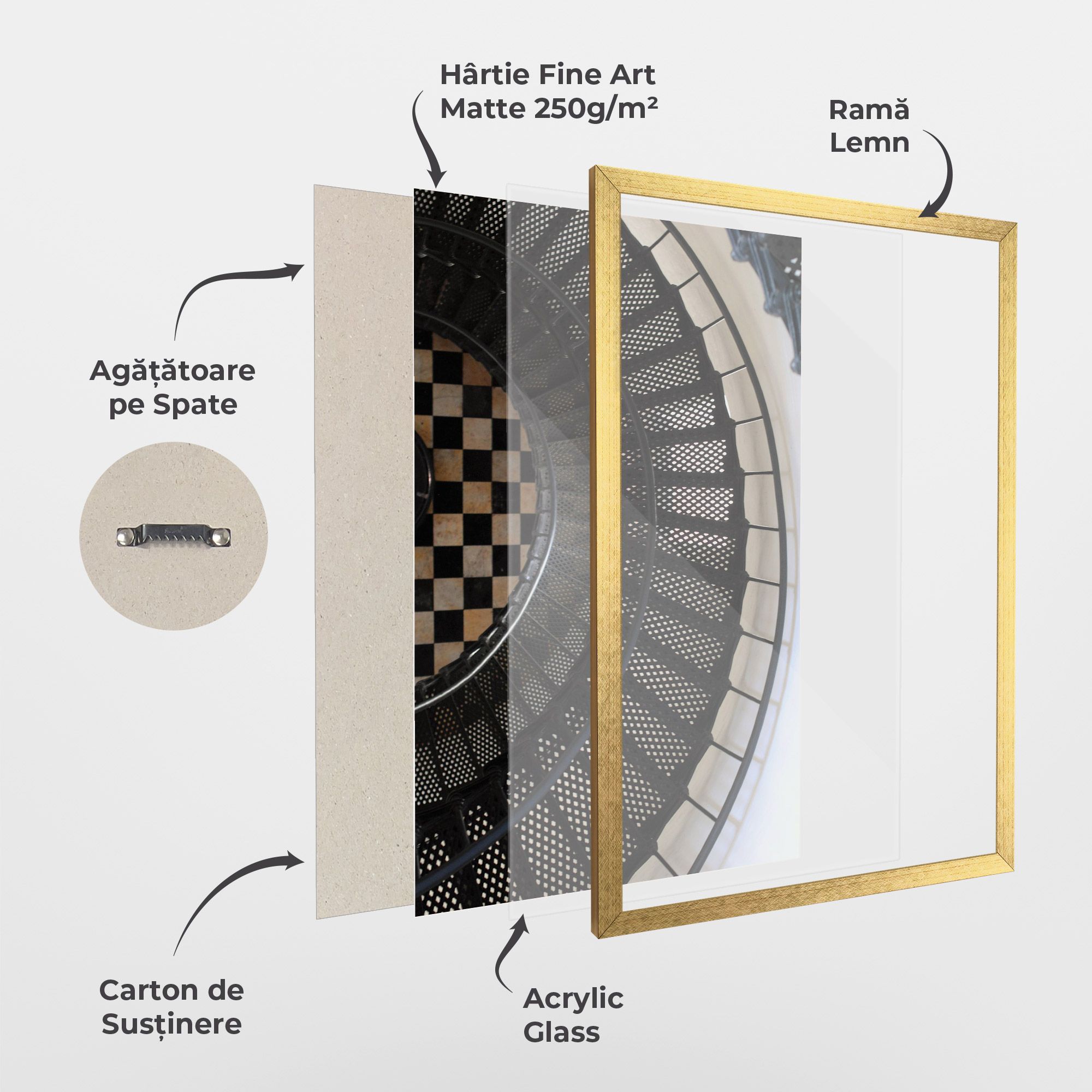 Beautiful Black Stairs mockup 1