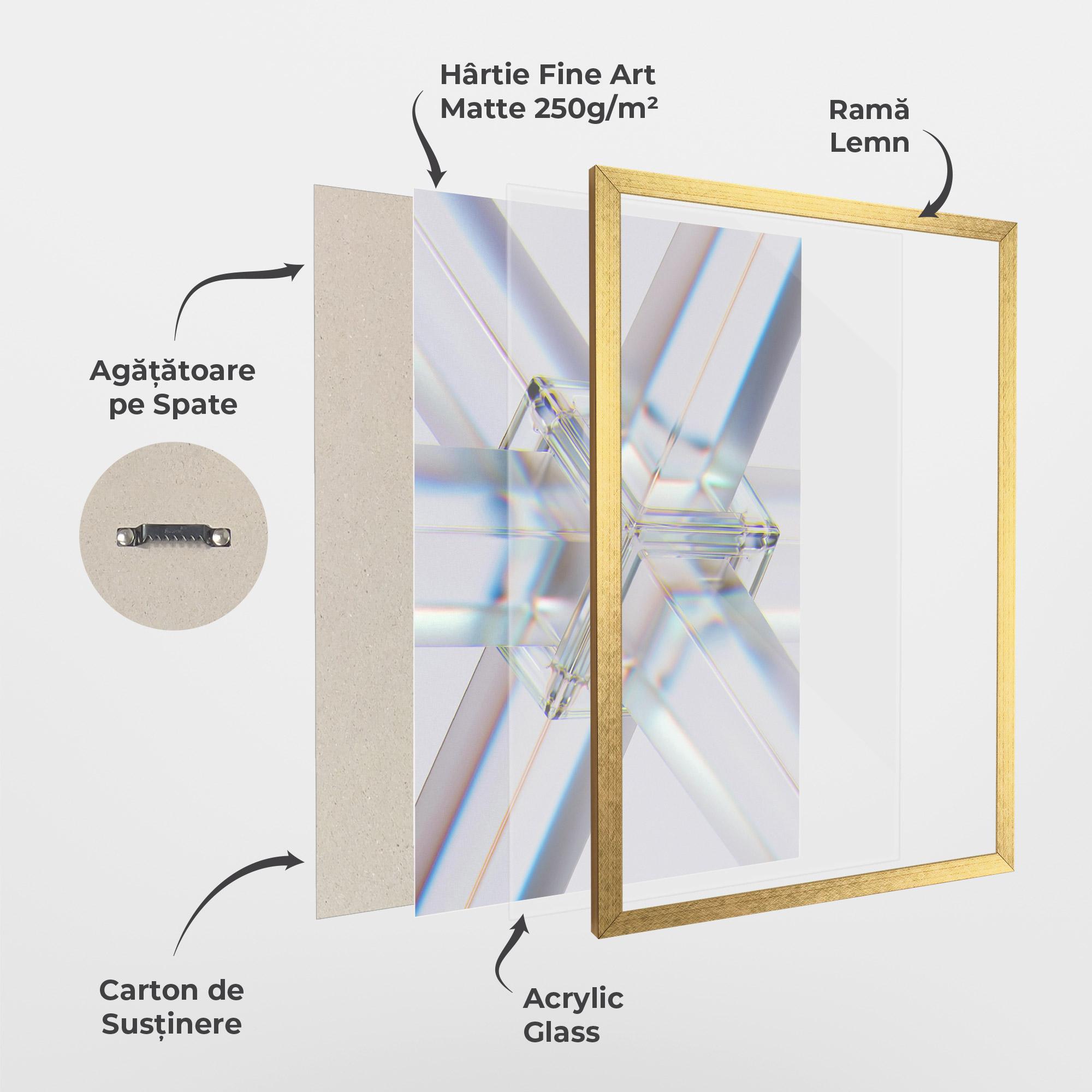 Poster Înrămat Glass Shape mockup 1