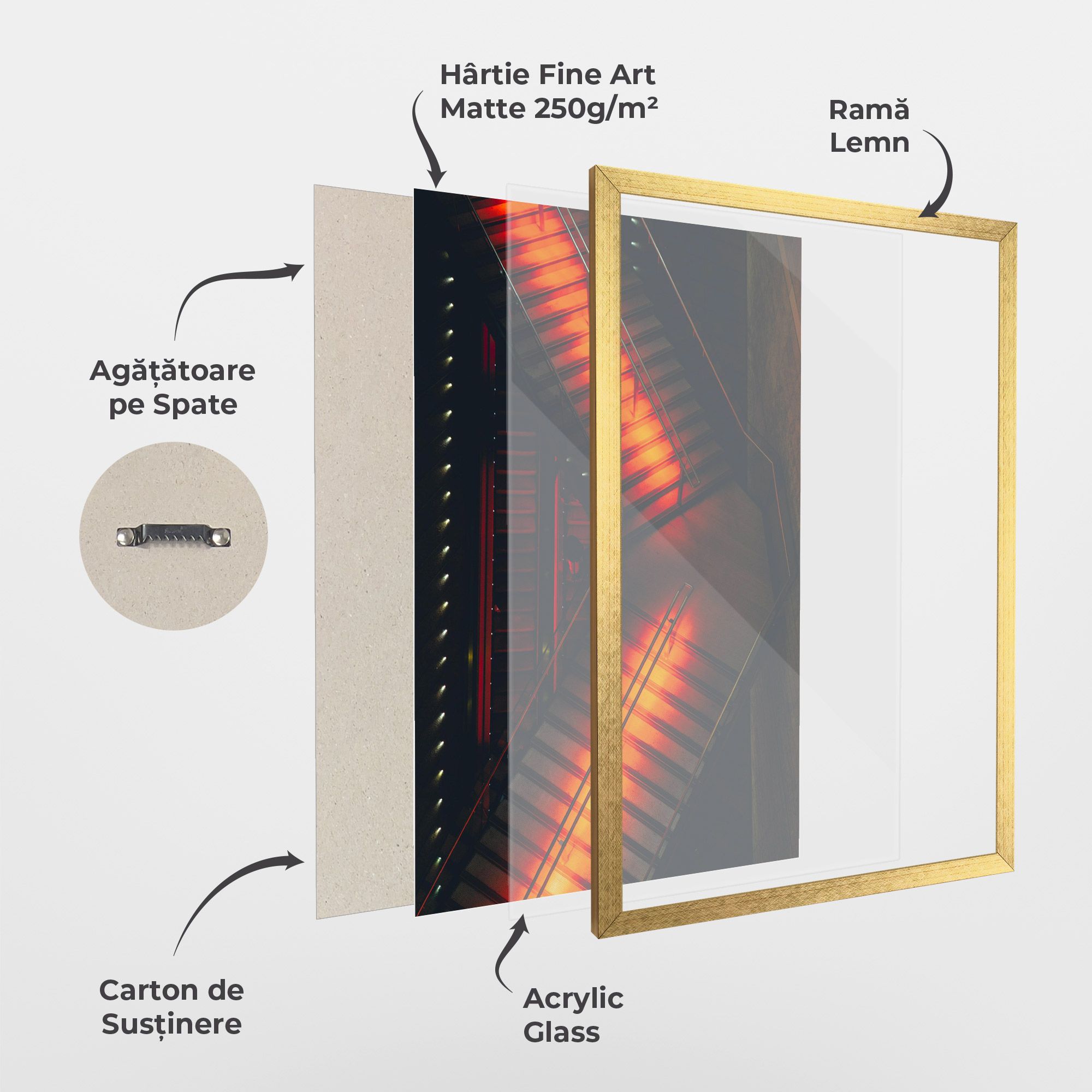 Orange Light Stairs mockup 1