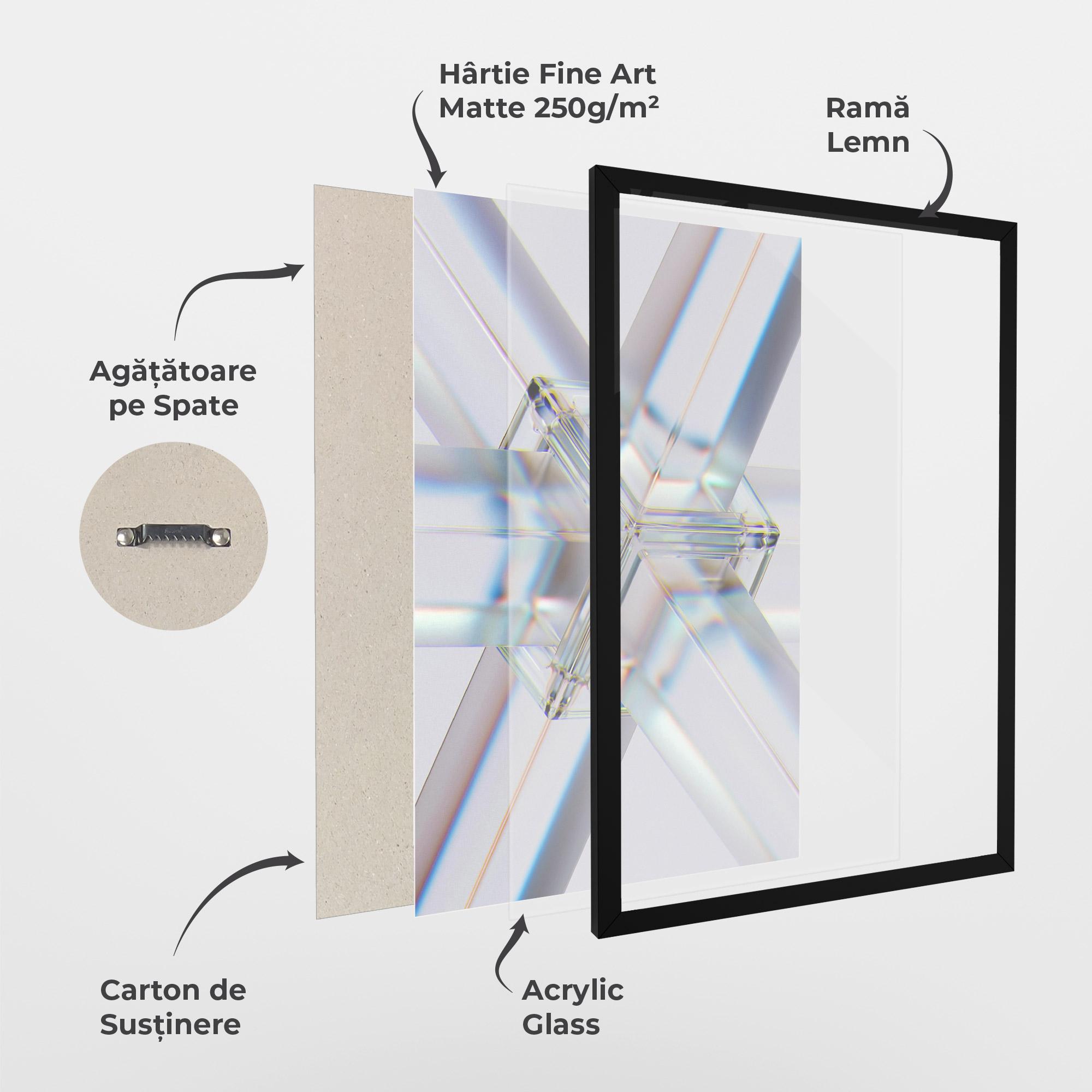 Poster Înrămat Glass Shape mockup 1