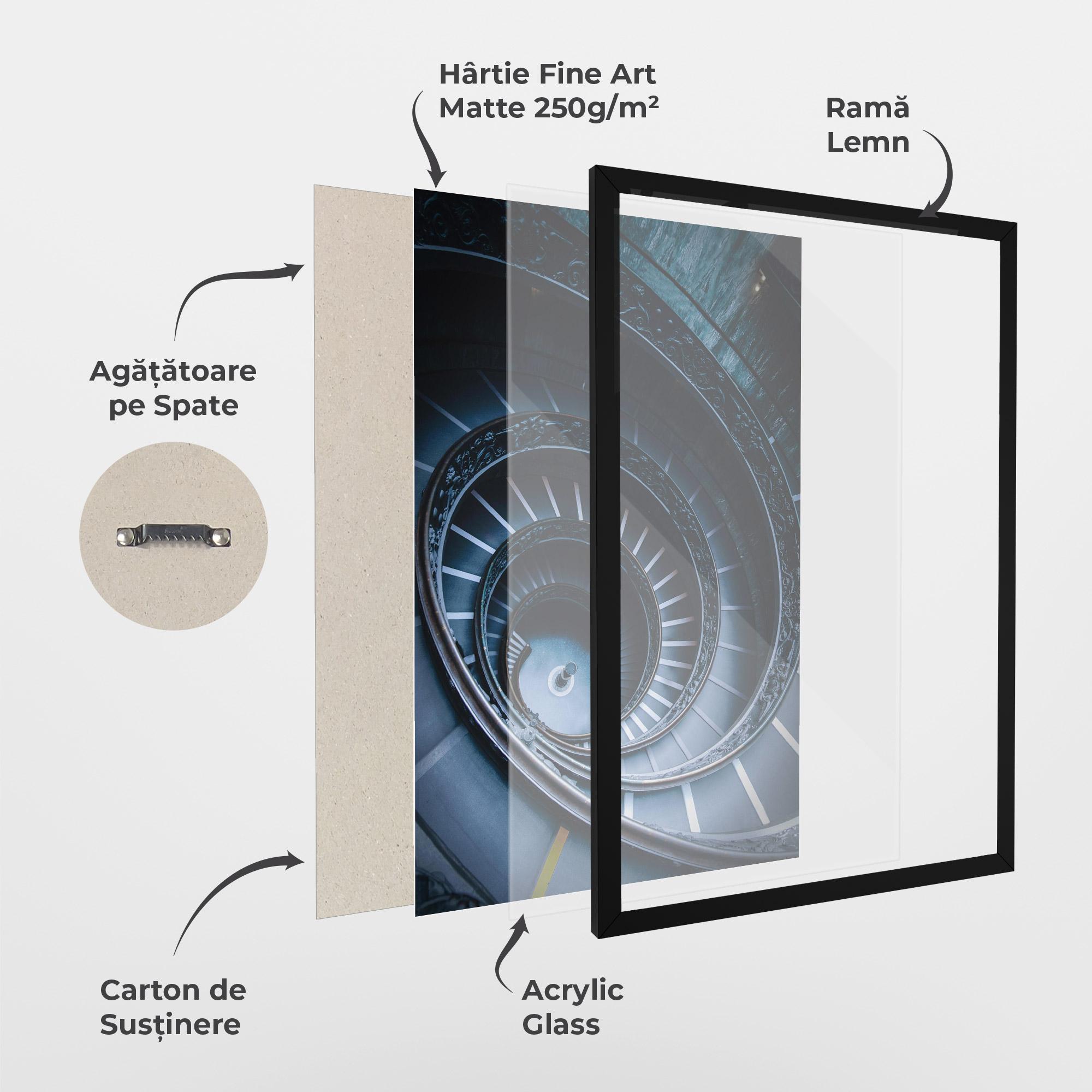 Poster Înrămat Spiral Museum mockup 1