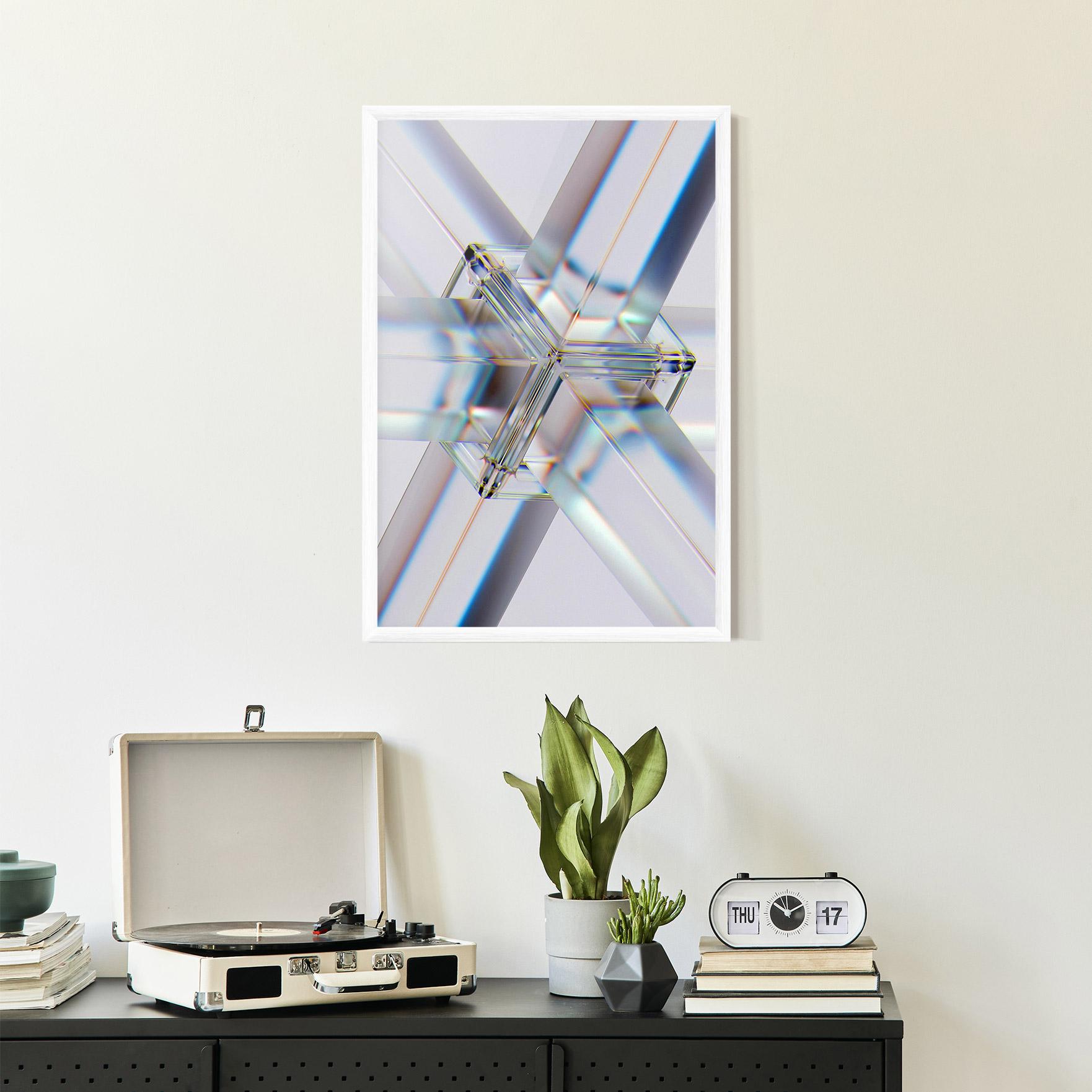 Poster Înrămat Glass Shape mockup 2