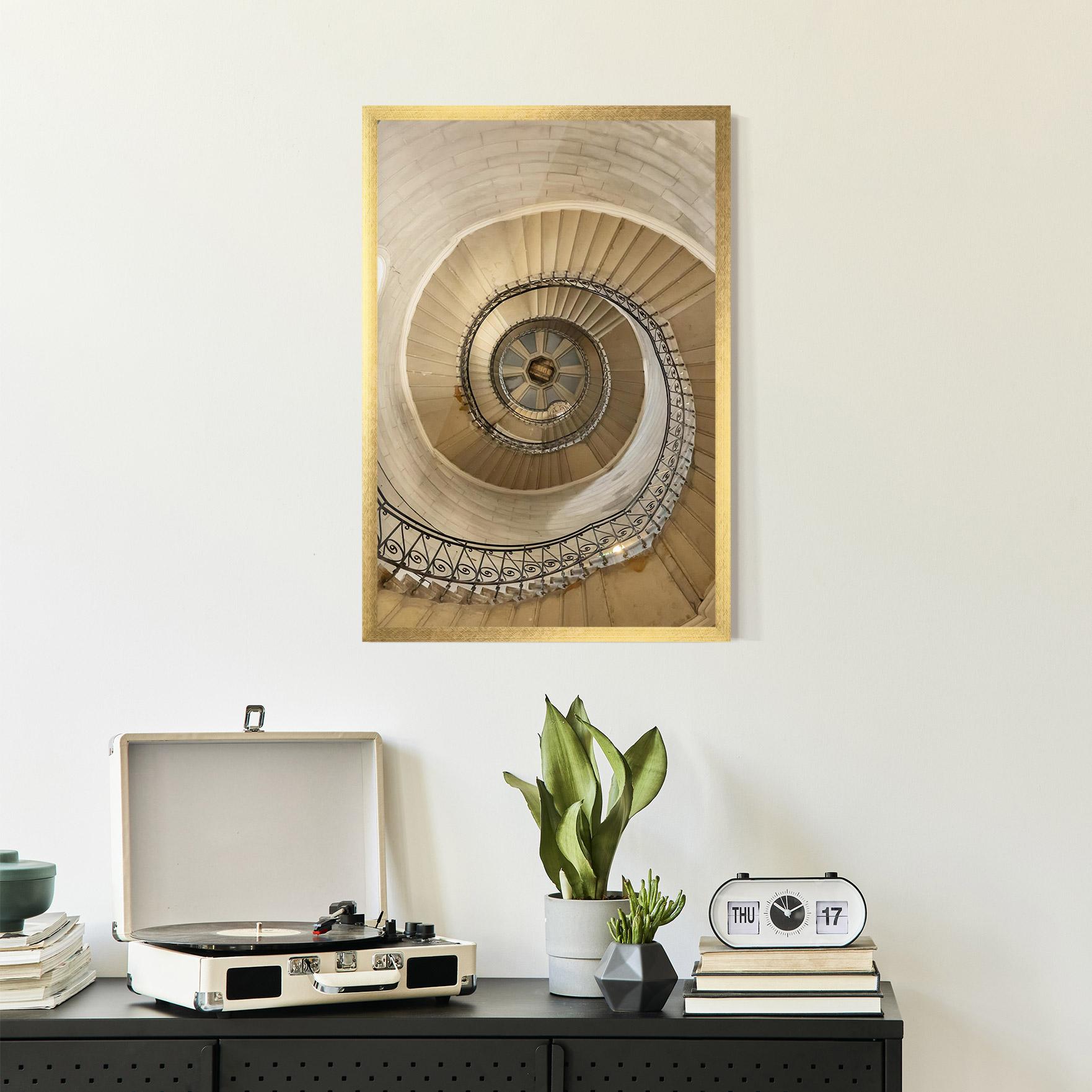 Poster Înrămat Cream Down Stairs mockup 2