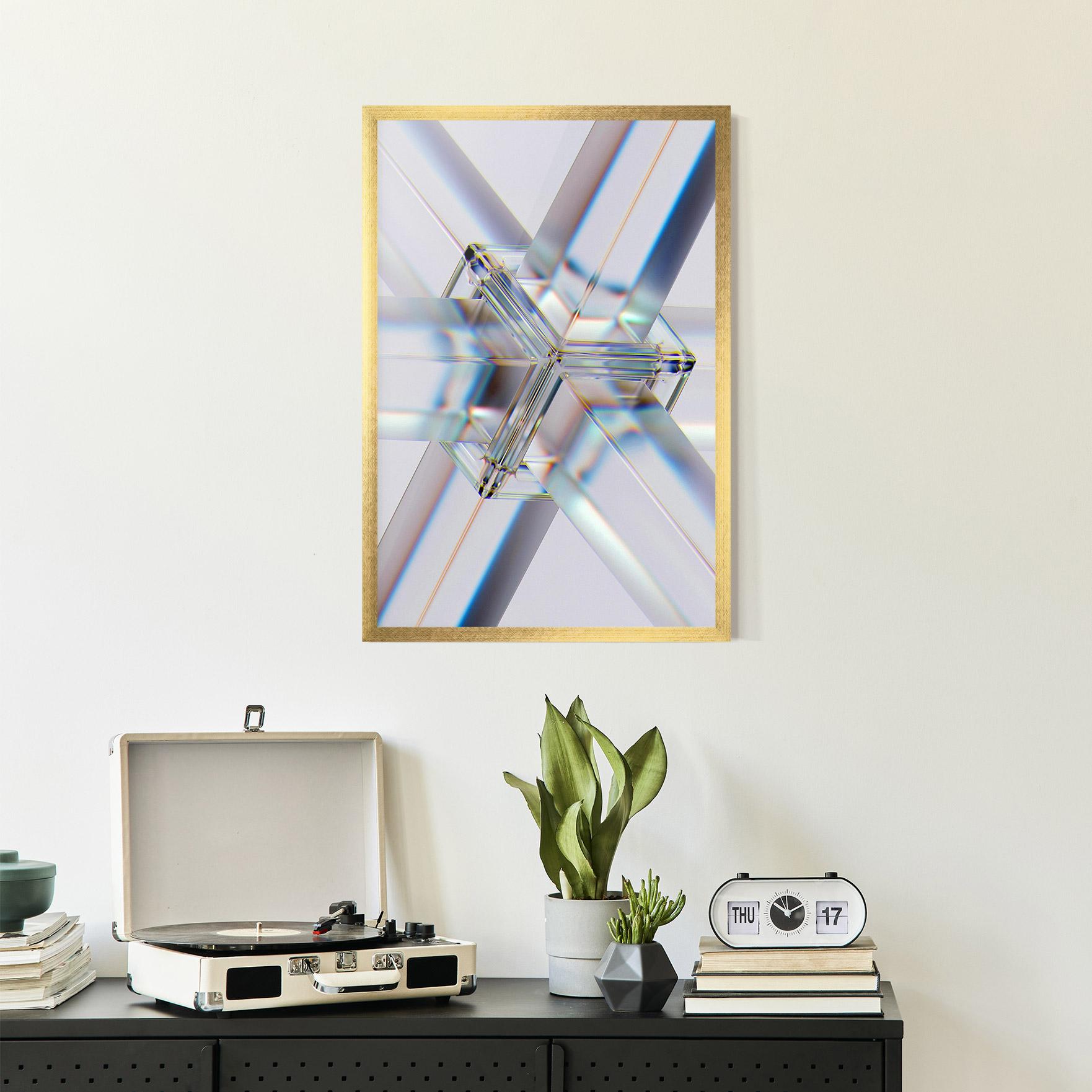 Poster Înrămat Glass Shape mockup 2