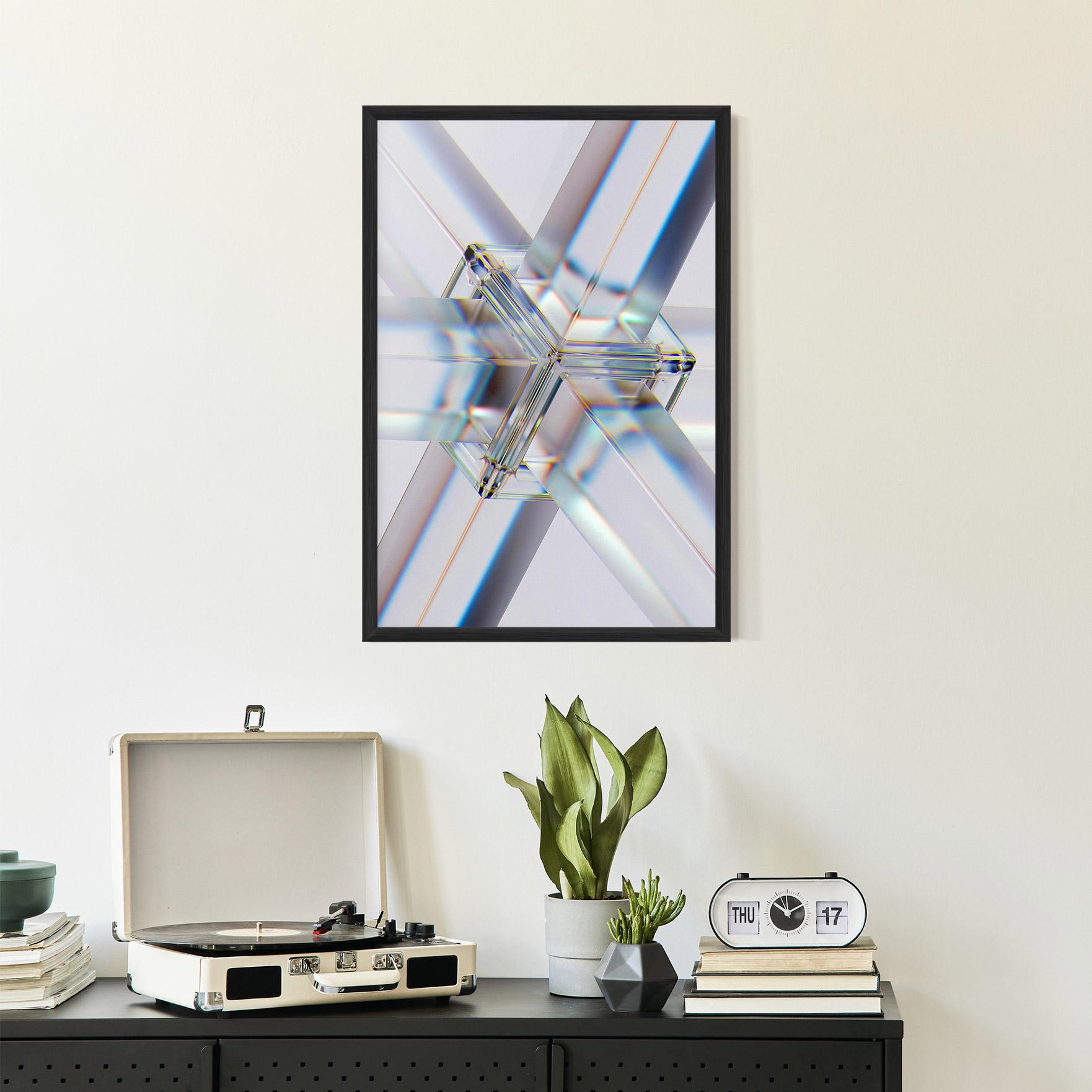 Poster Înrămat Glass Shape mockup 2