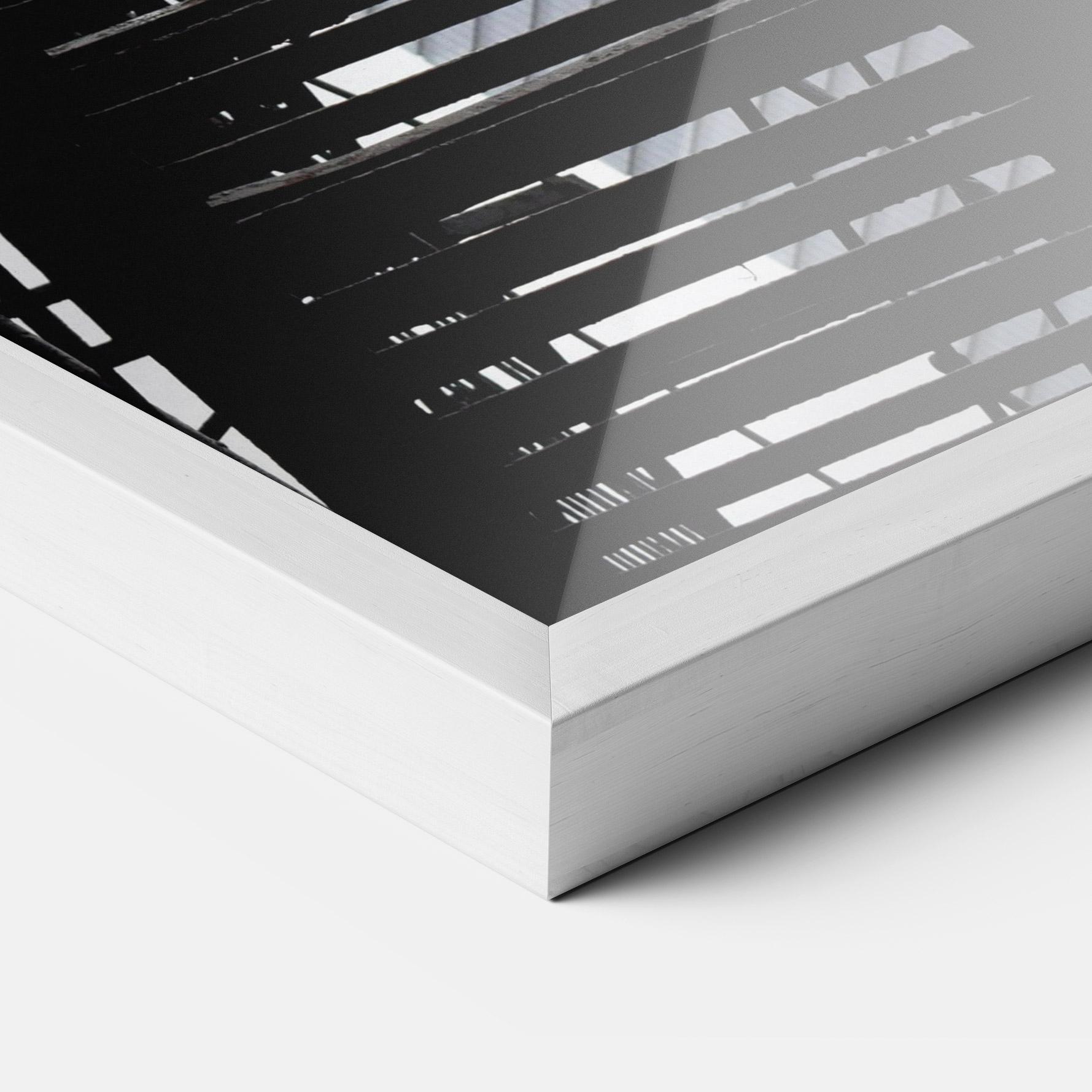 Poster Înrămat Black Stairs Floating mockup 3