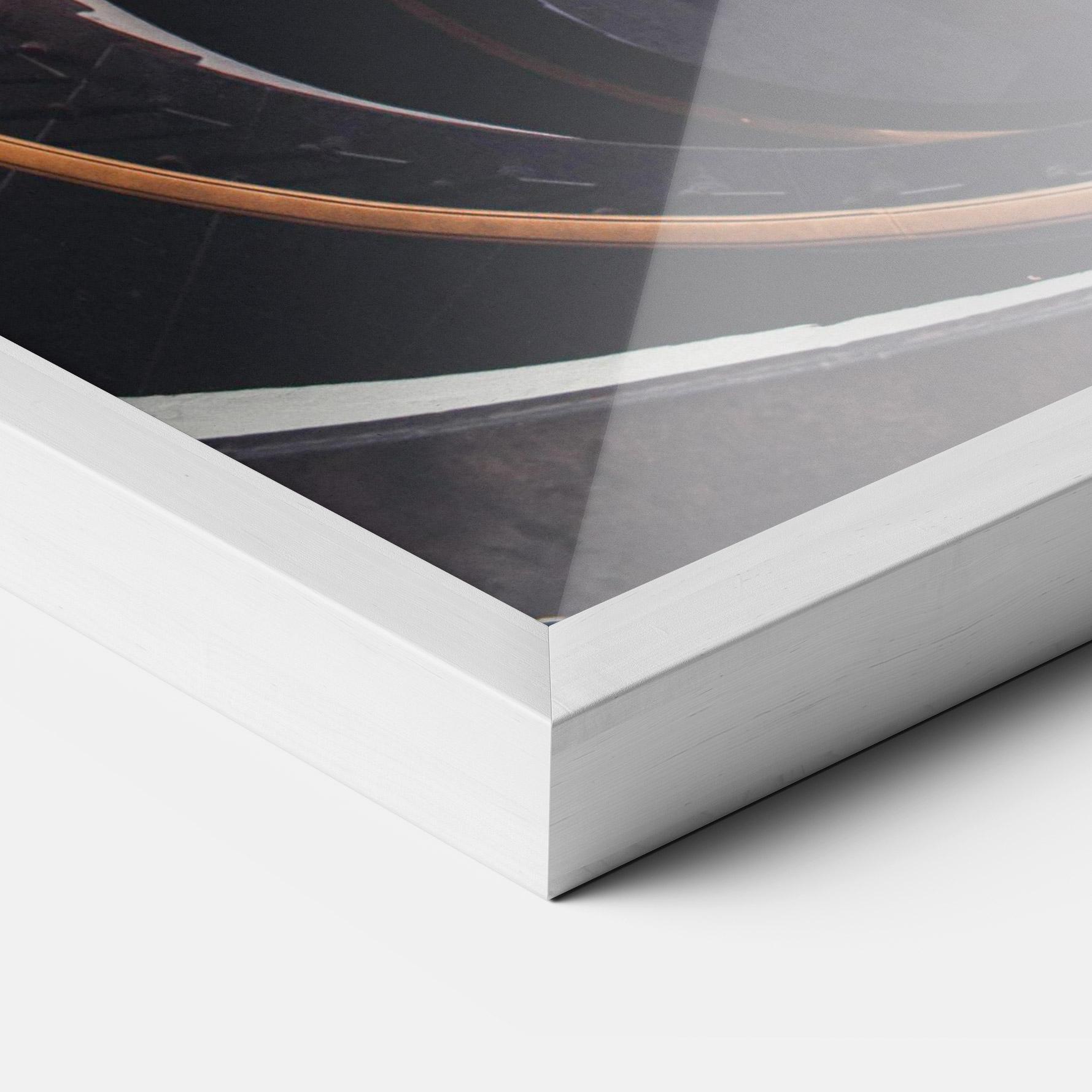 Poster Înrămat Grey Stairs Spiral mockup 3