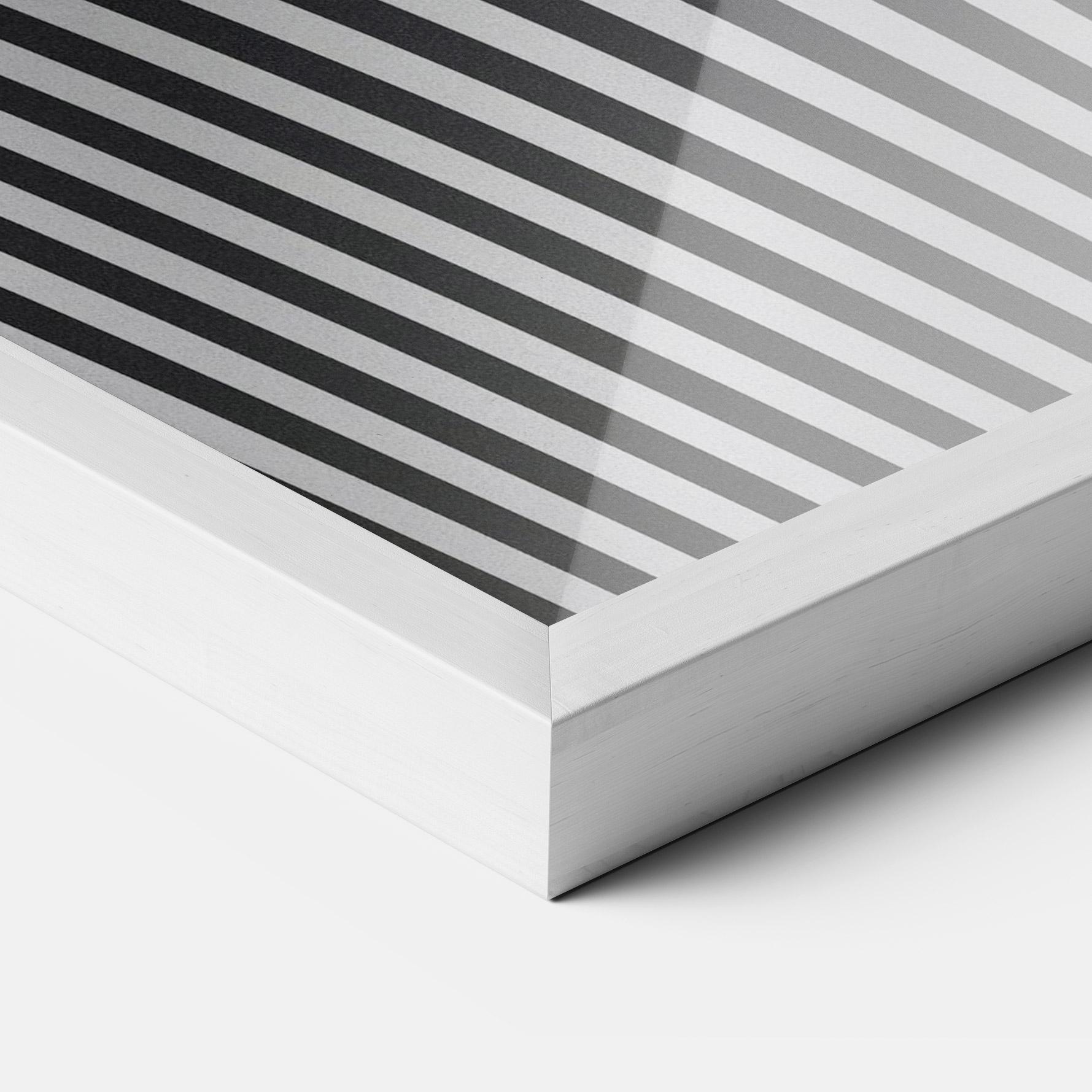 Poster Înrămat White Ball Lines mockup 3