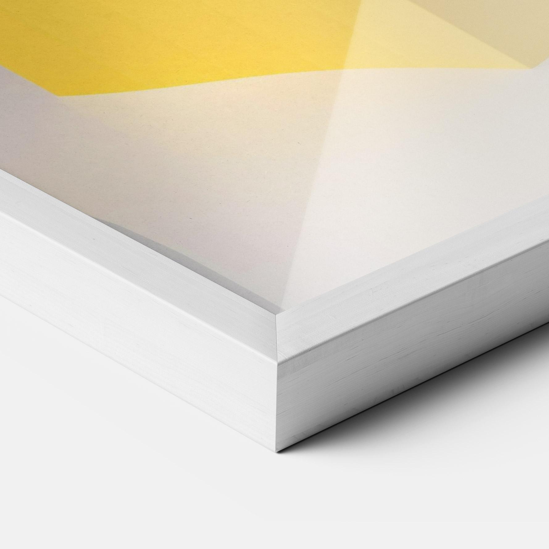 Poster Înrămat Yellow Shape mockup 3