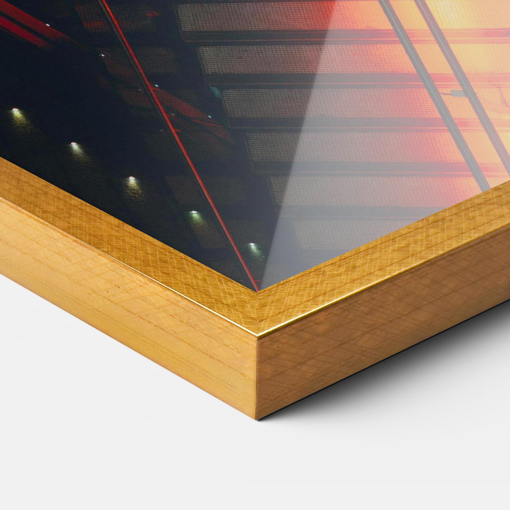 Poster Înrămat Orange Light Stairs mockup 3