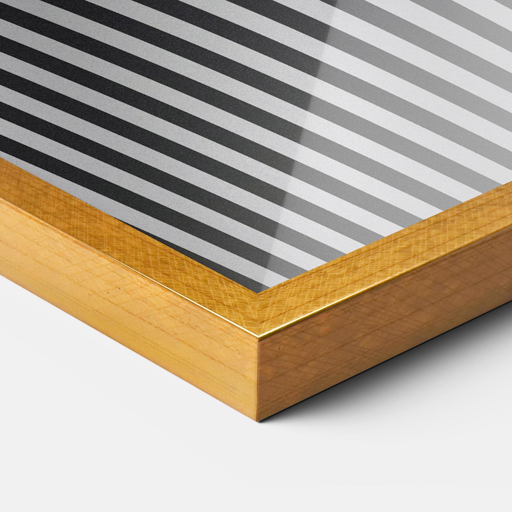 Poster Înrămat White Ball Lines mockup 3