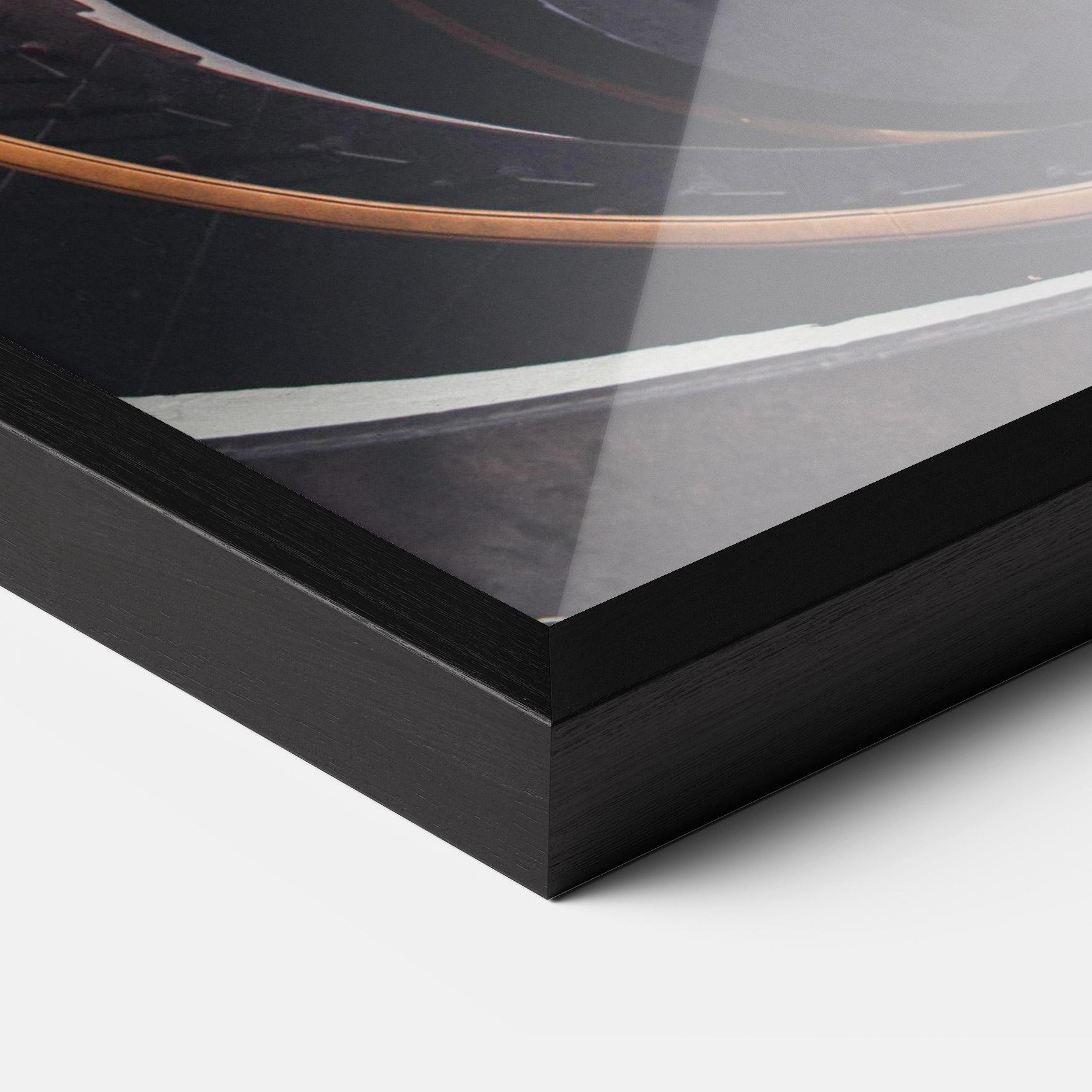 Poster Înrămat Grey Stairs Spiral mockup 3