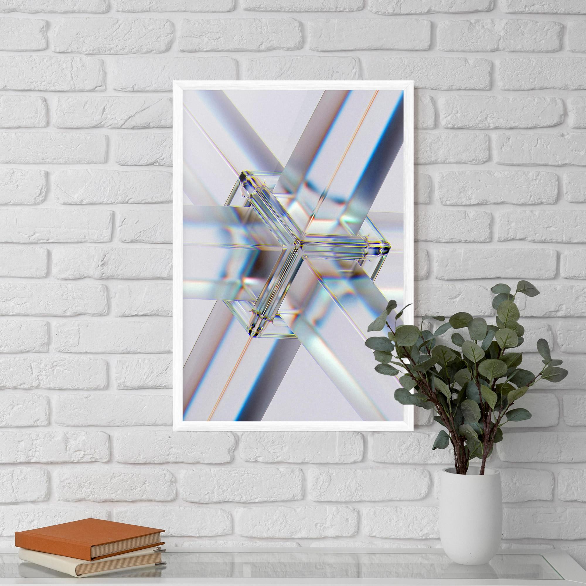 Poster Înrămat Glass Shape mockup 5