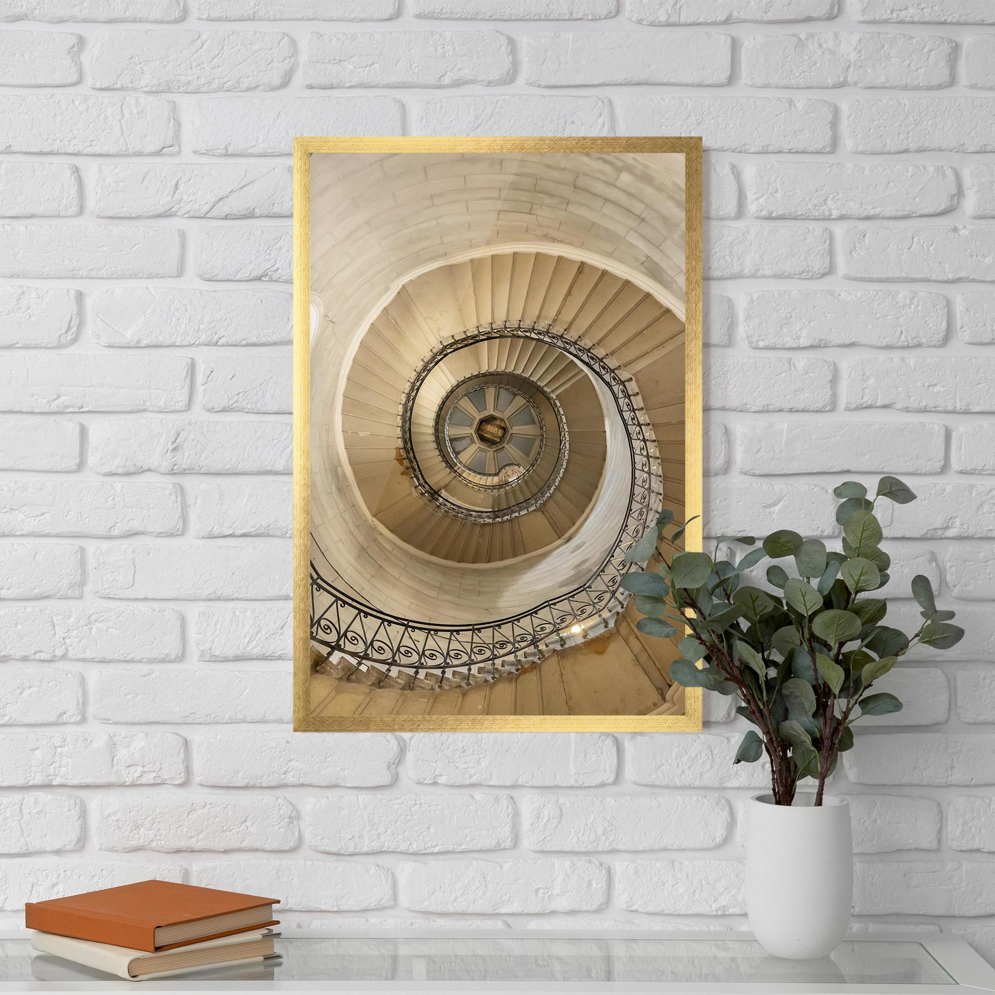 Poster Înrămat Cream Down Stairs mockup 5