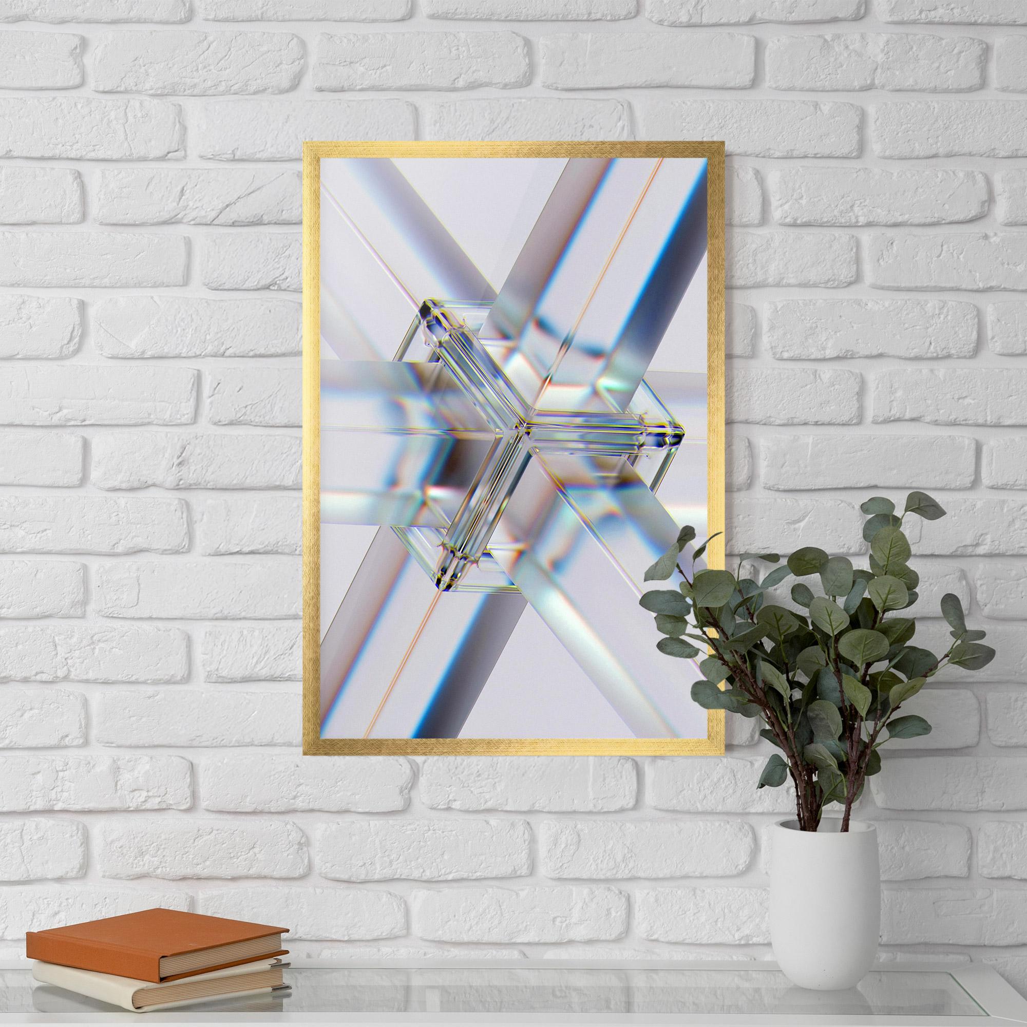 Poster Înrămat Glass Shape mockup 5