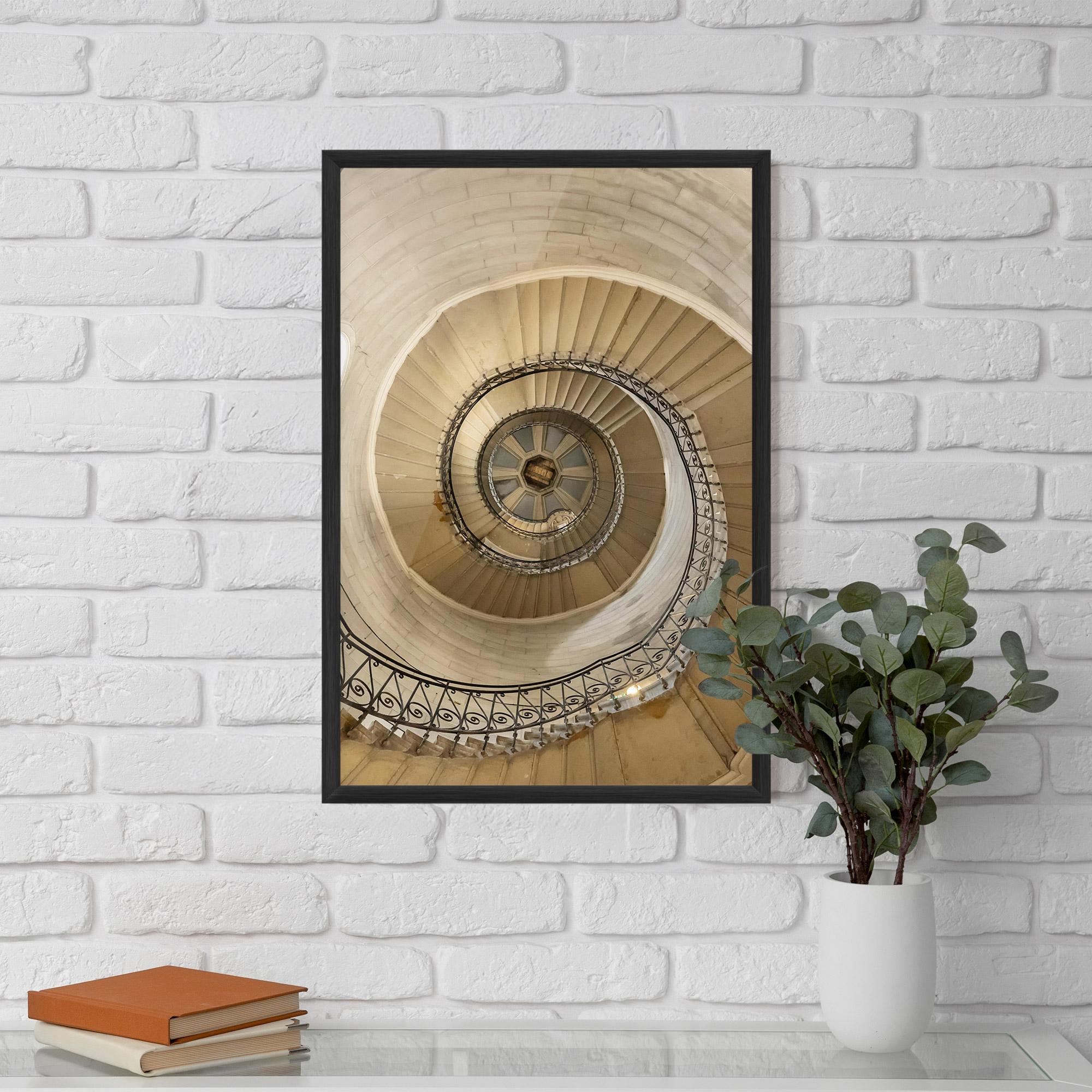 Poster Înrămat Cream Down Stairs mockup 5