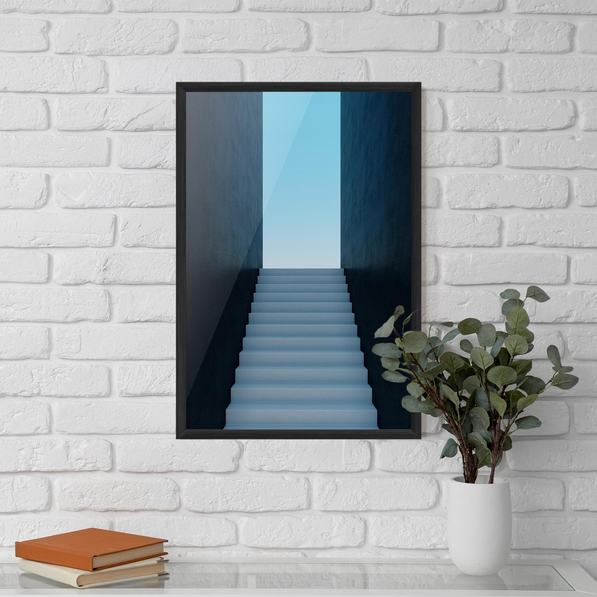 Poster Înrămat Forward Stairs mockup 5