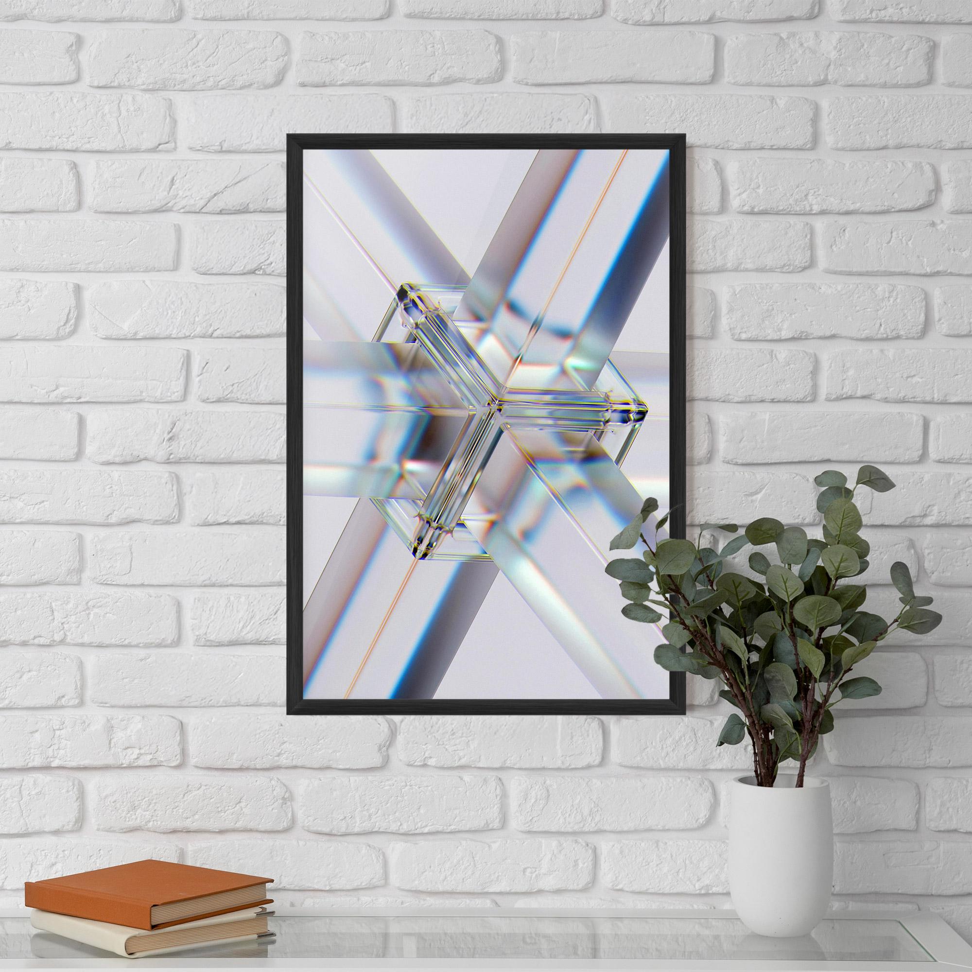 Poster Înrămat Glass Shape mockup 5