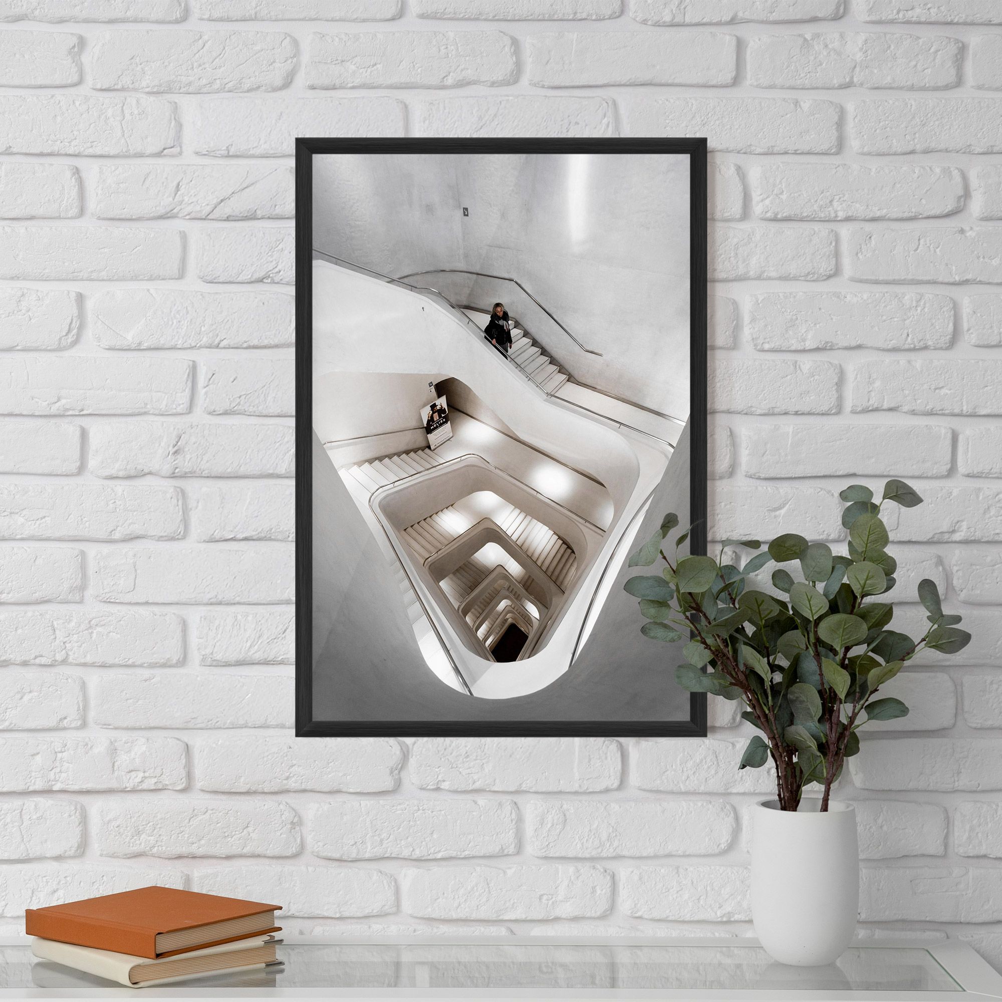 White Stairs Spiral mockup 5