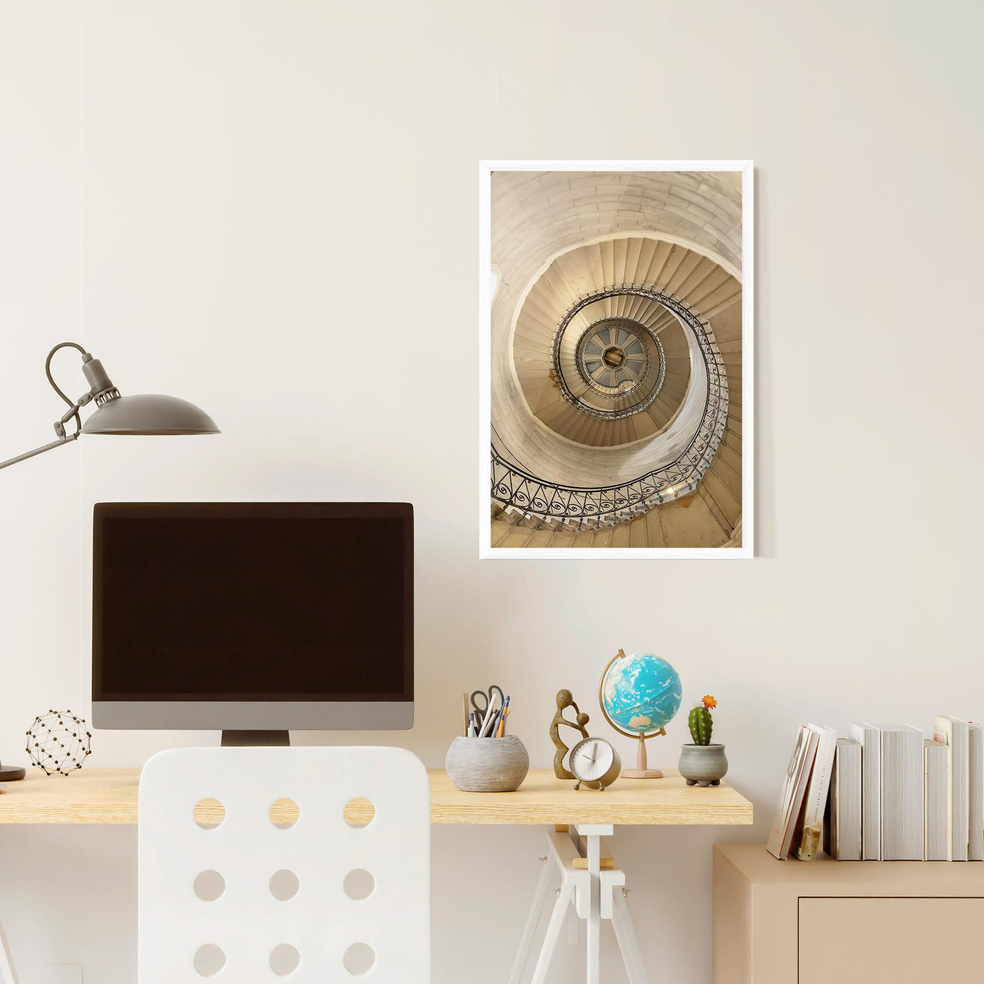 Poster Înrămat Cream Down Stairs mockup 6