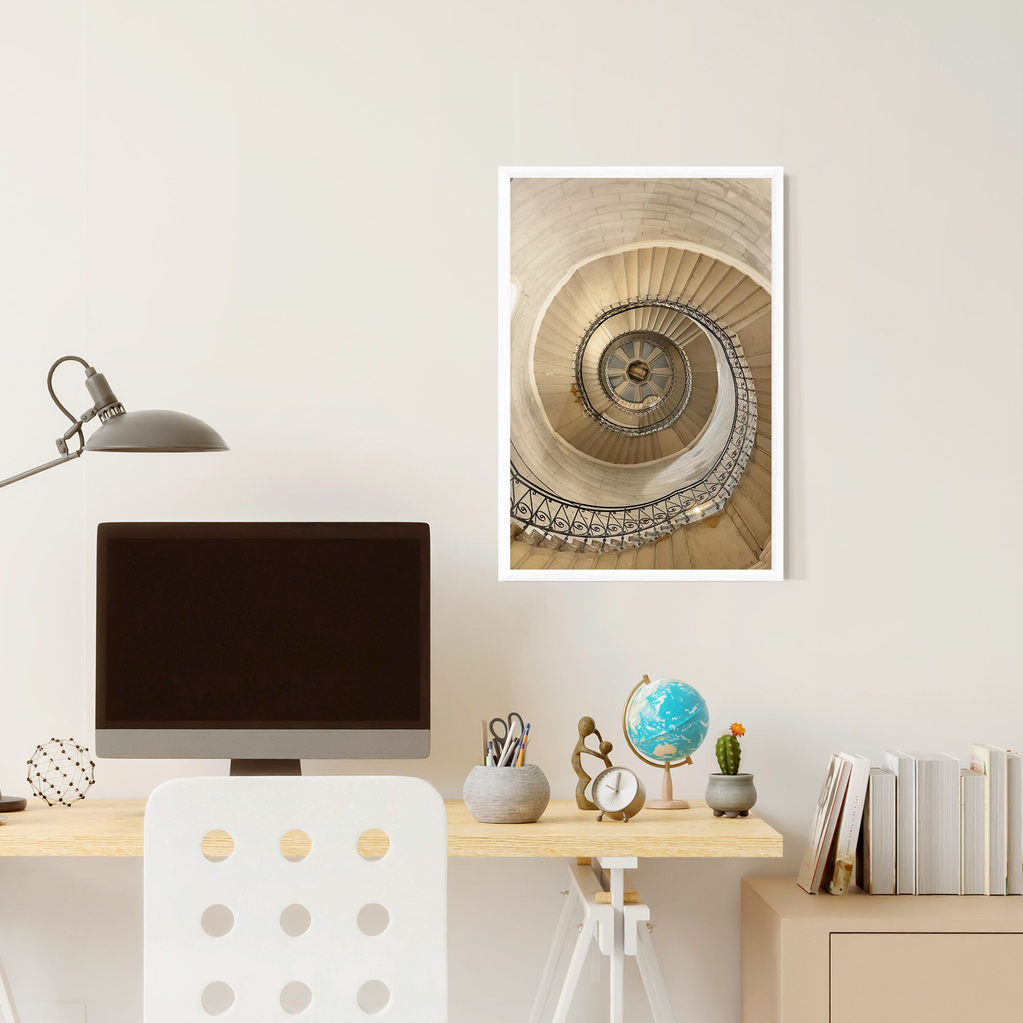 Cream Down Stairs mockup 6