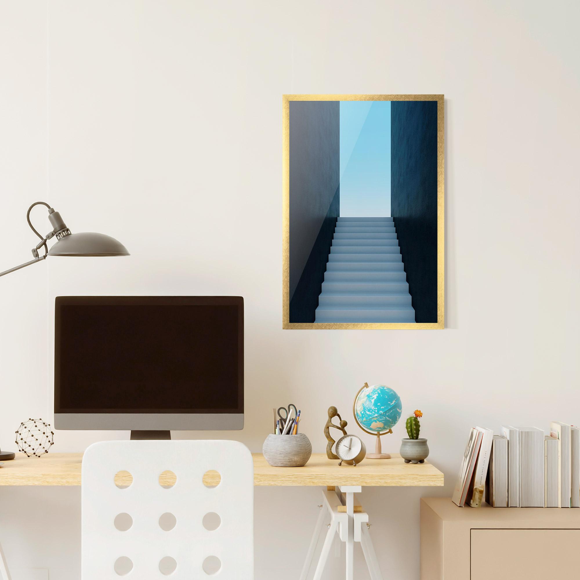 Poster Înrămat Forward Stairs mockup 6