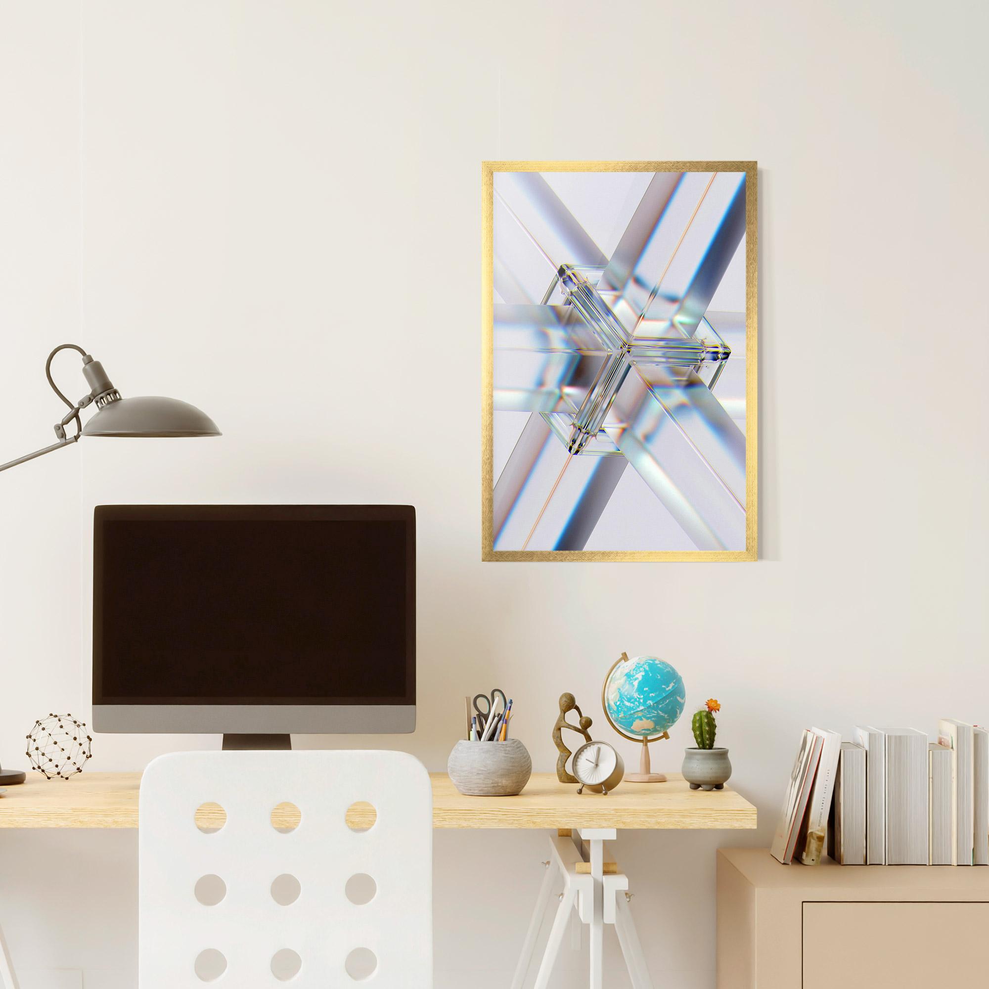 Poster Înrămat Glass Shape mockup 6