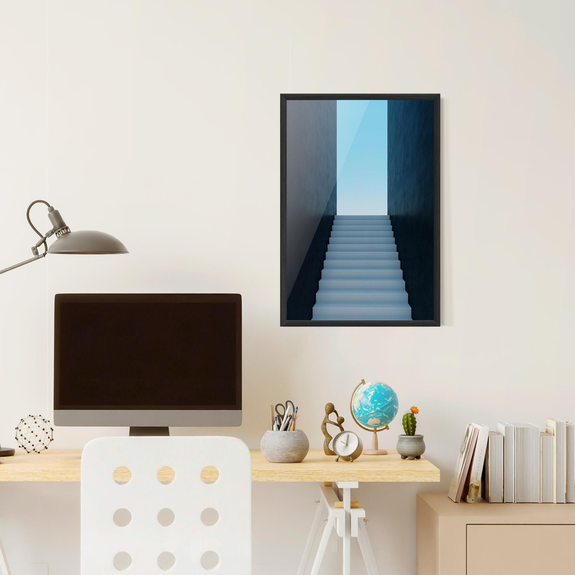 Poster Înrămat Forward Stairs mockup 6