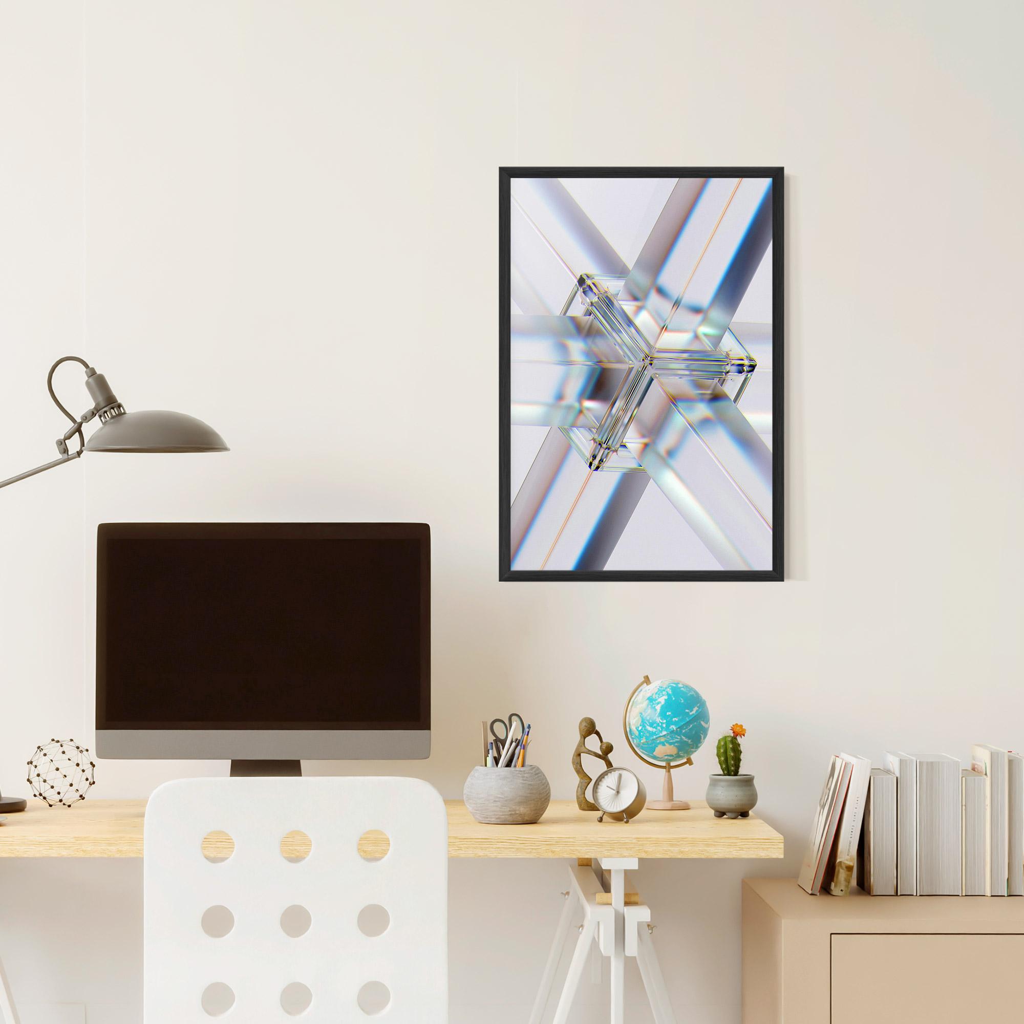 Poster Înrămat Glass Shape mockup 6